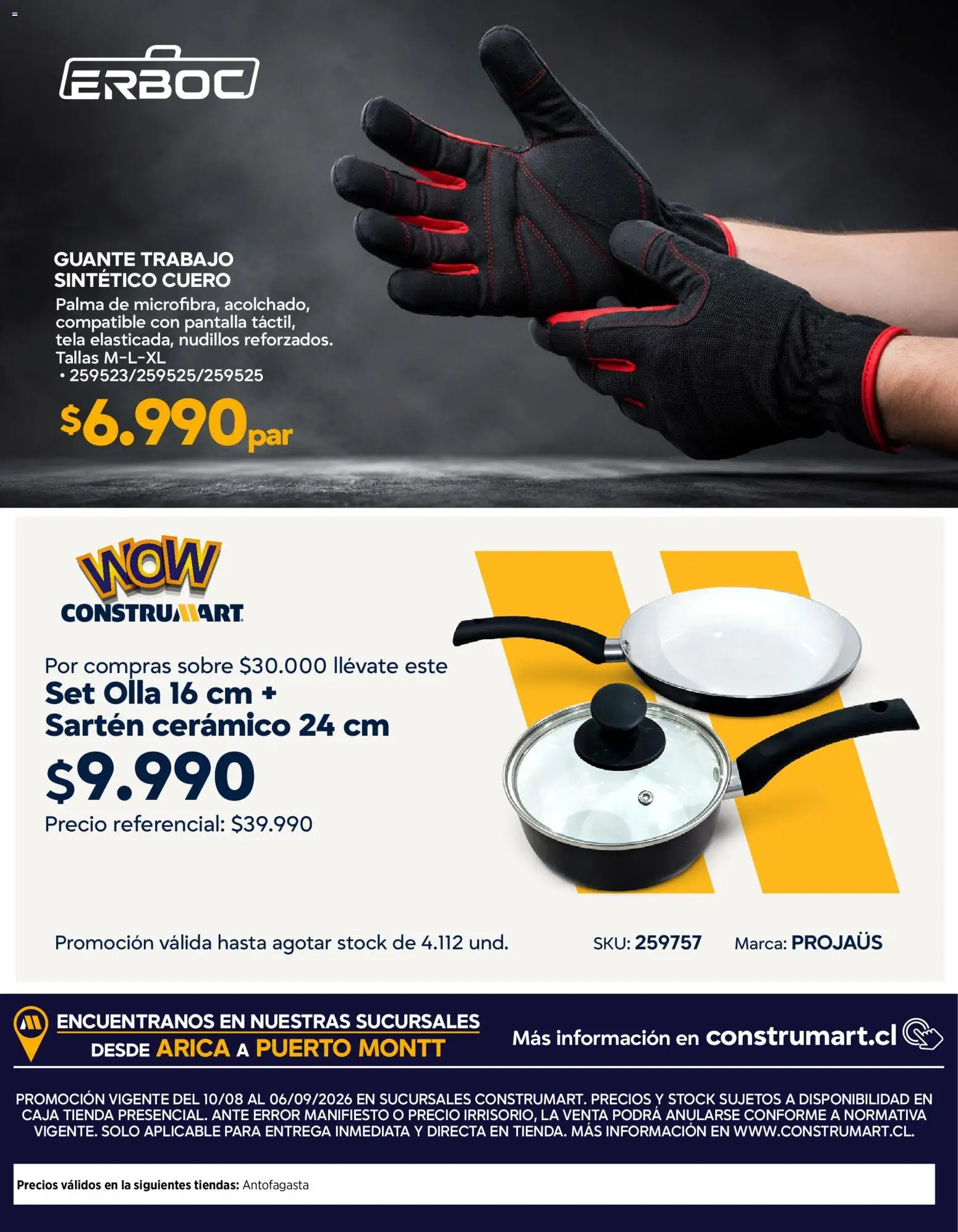 Construmart Ofertas │ válido desde el 31.07.2026 | Página: 34 | Productos: Caja, Sobre, Sartén, Olla