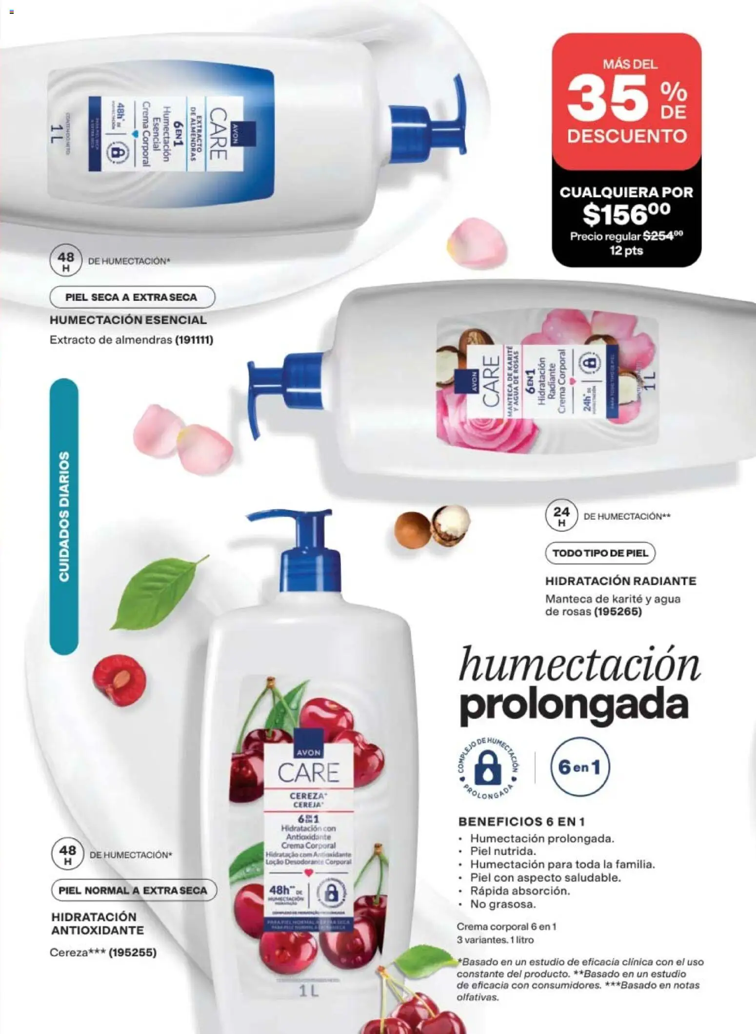Nuevas ofertas de AVON válidas en toda la República Mexicana desde el 10/07/2026. ¡Encuentra las mejores ofertas en AVON campaña 11 2026! | Página: 9 | Productos: Desodorante, Almendras, Agua, Crema corporal