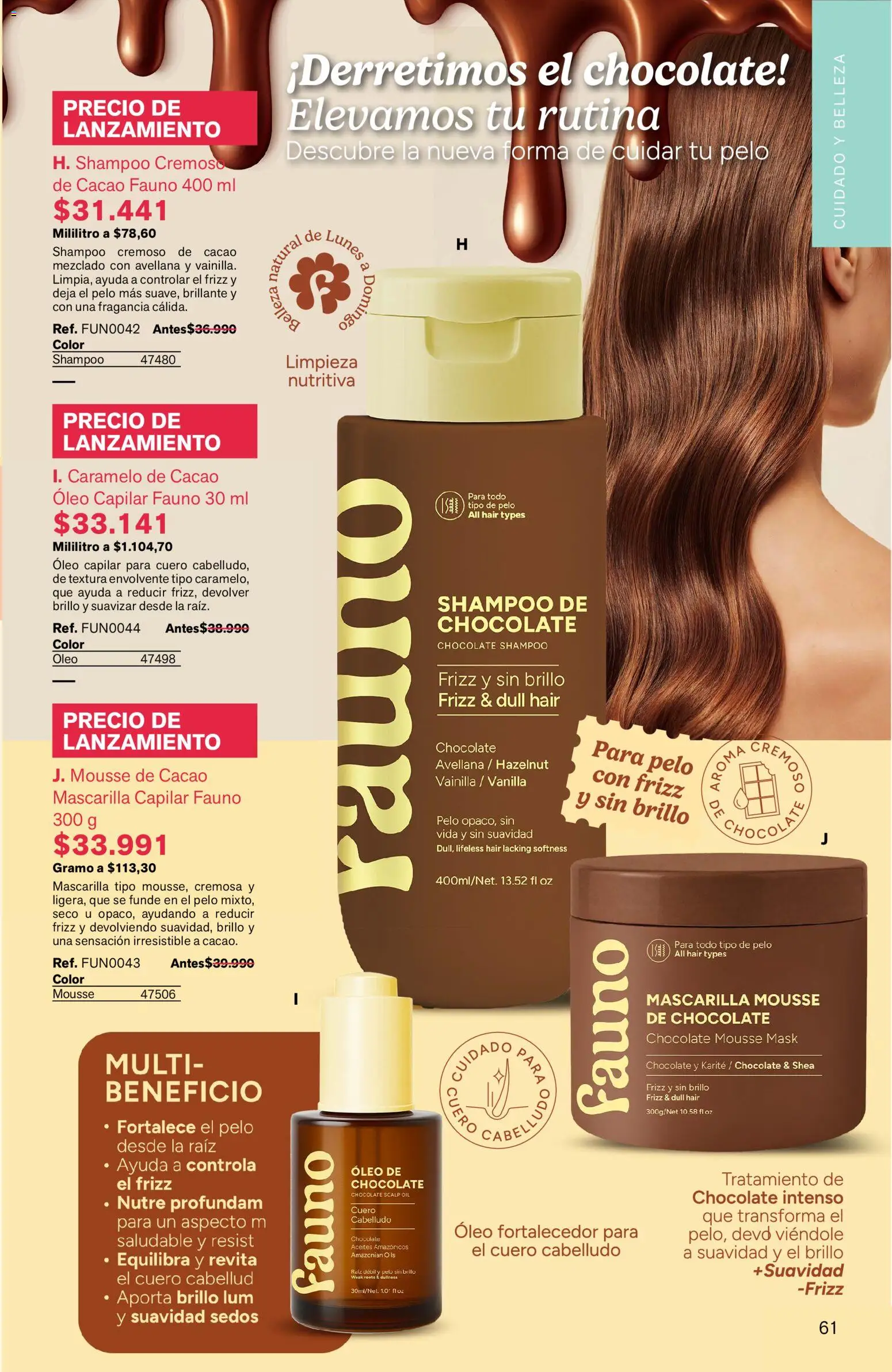 Leonisa revista - valida desde el 15.05.2026 | Página: 61 | Productos: Shampoo, Brillo, Foco, Chocolate