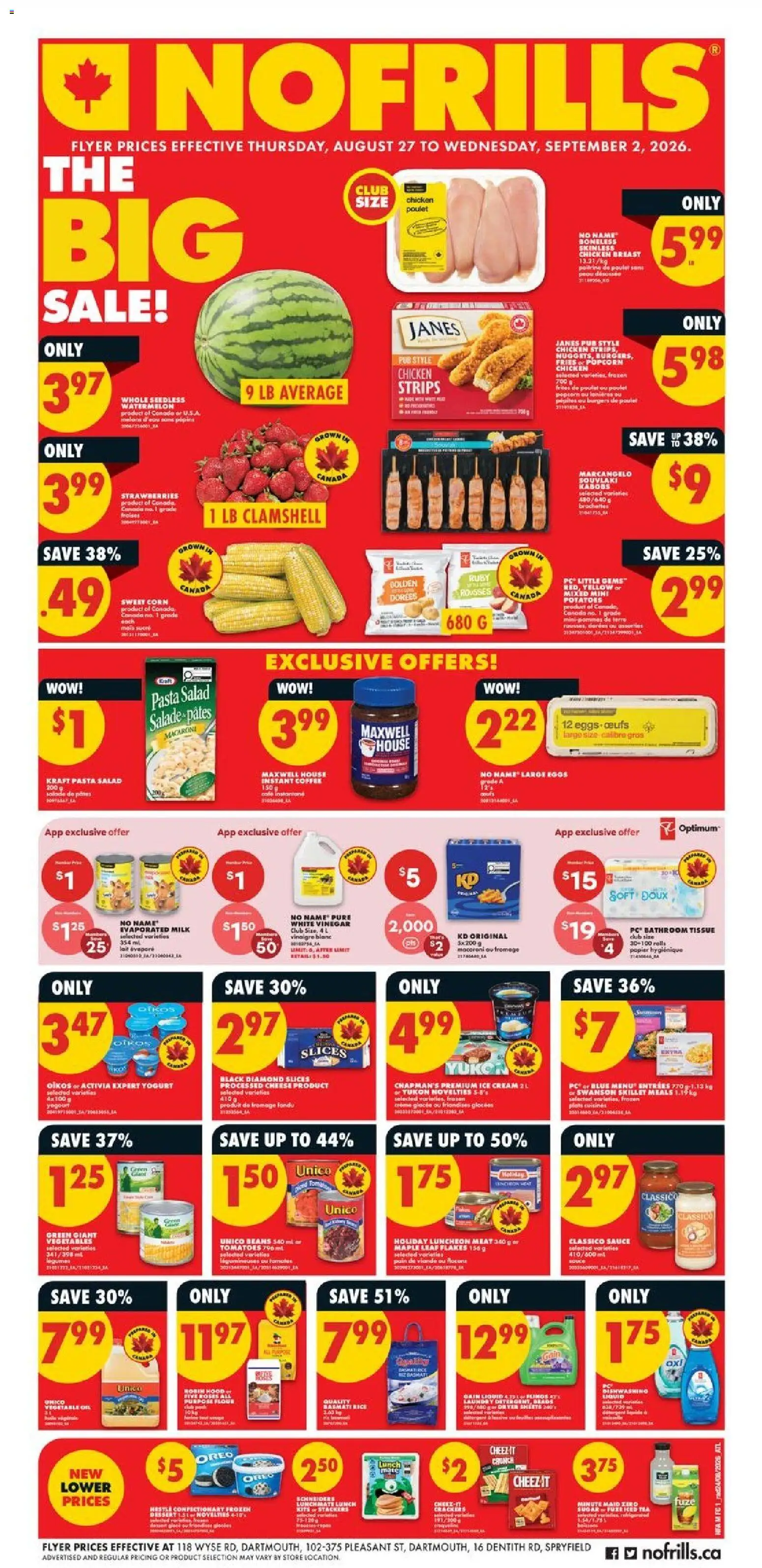 No Frills flyer valid from Aug 27, 2026 | Page: 1