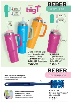 Tupperware catálogo Vitrine 09 - Pré-Visualização do folheto da loja Tupperware, válido de 01/09/2026 | Página: 43 | Produtos: Damasco, Escova, Copos, Cabo