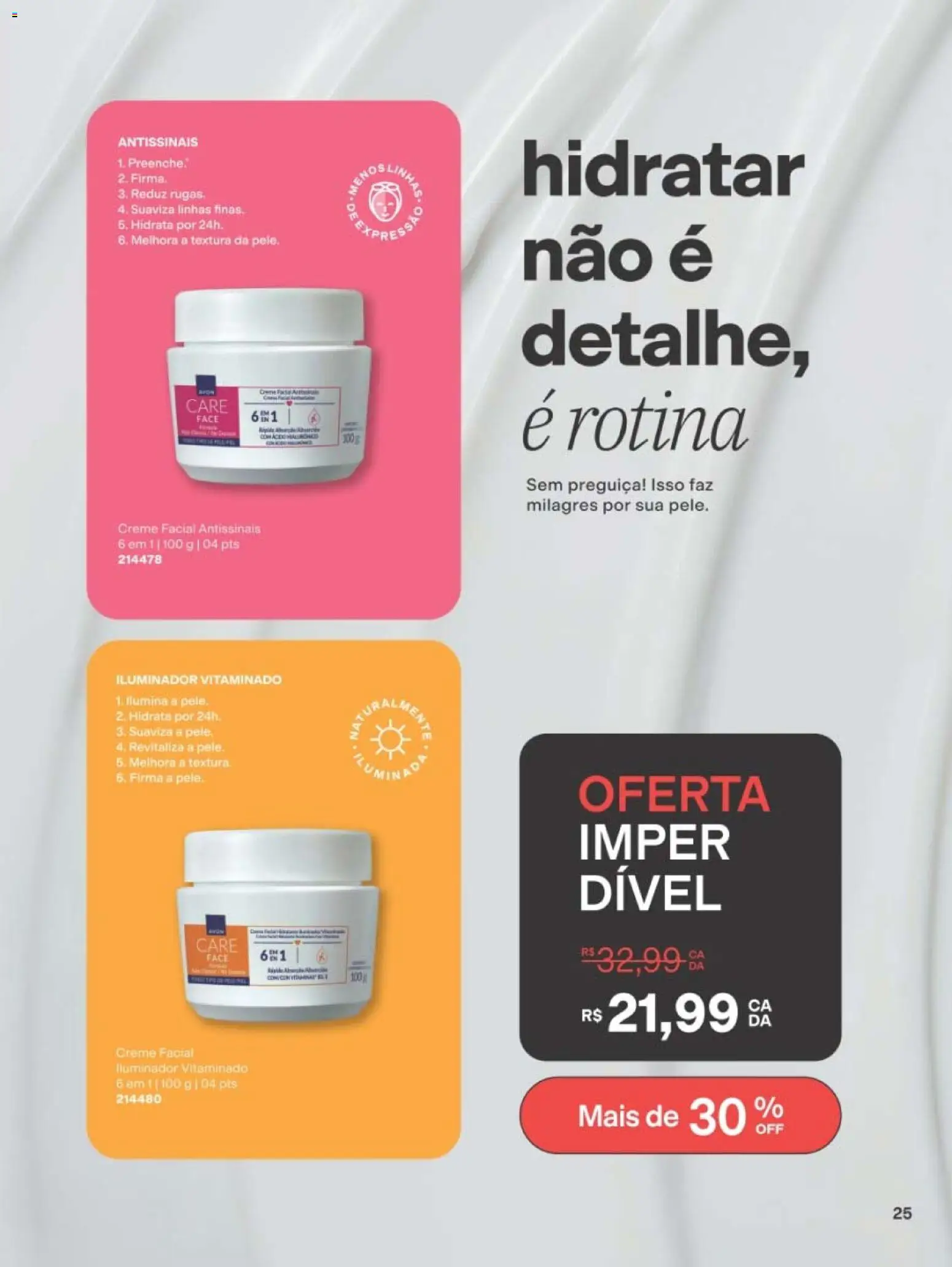 Avon Folheto - válido de 10/08/2026 | Página: 25 | Produtos: Creme facial, Creme, Iluminador