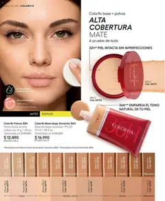 Catálogo Ésika Campaña 15 válido desde el 06.09.2026 | Página: 48 | Productos: Maquillaje, Polvo, Mate, Base