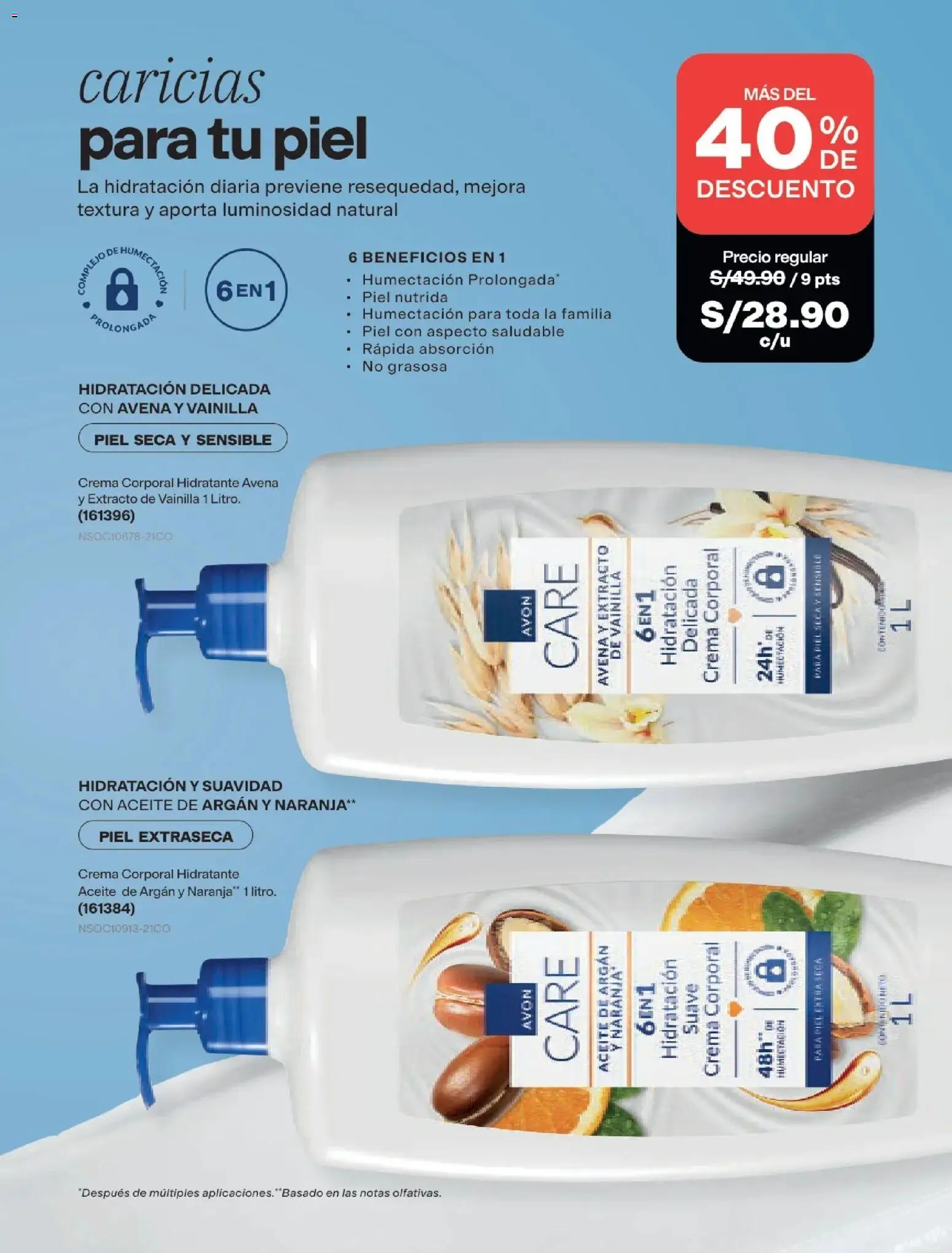 Catálogo Avon válido desde 22/07/2026 | Página: 126 | Productos: Aceite, Crema, Avena