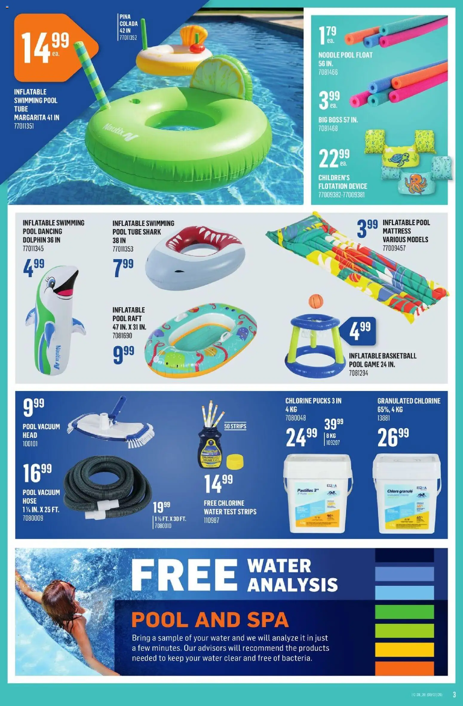 Canac flyer valid from Jul 9, 2026 | Page: 3 | Products: Game, Mattress