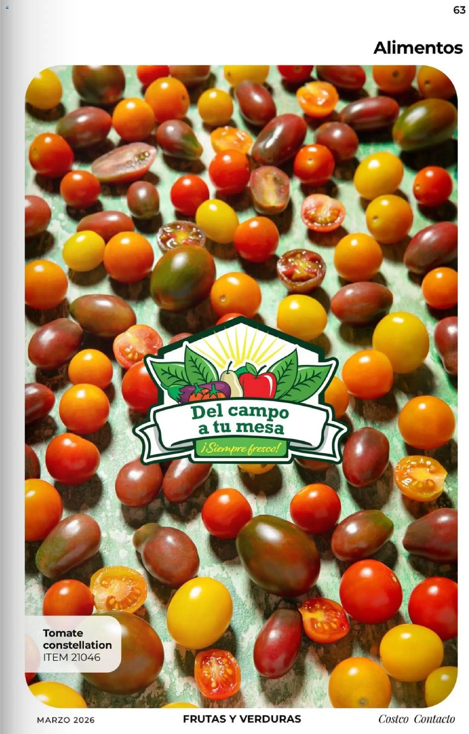 Nuevas ofertas de Costco válidas en toda la República Mexicana desde el 01.03.2026. ¡Encuentra las mejores ofertas en Costco Revista de marzo! | Página: 63 | Productos: Tomate, Mesa