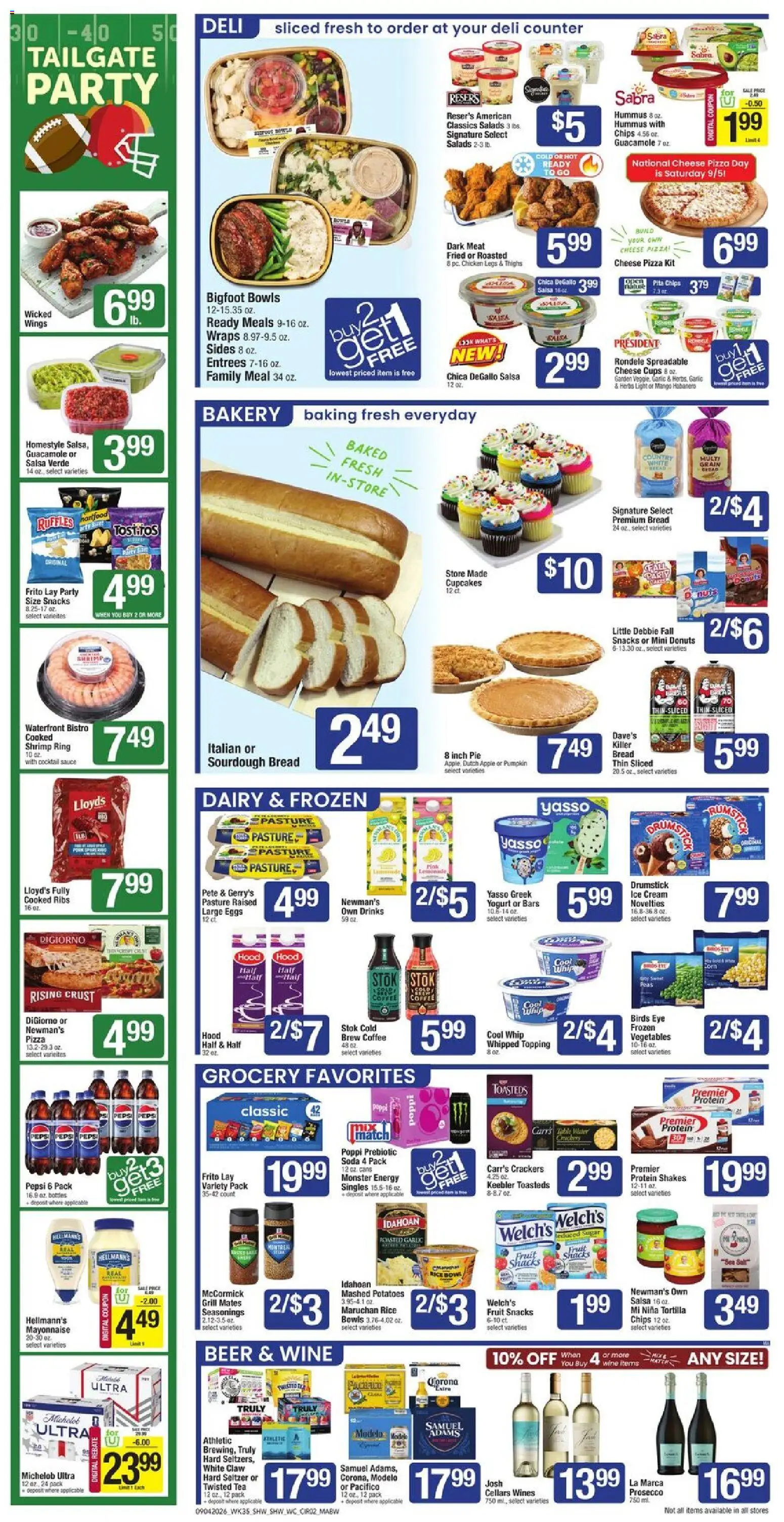 Shaw's Weekly Ad - MA - valid from 09/04/2026 | Page: 2 | Products: Bakery, Meat, Vegetables, Pepsi