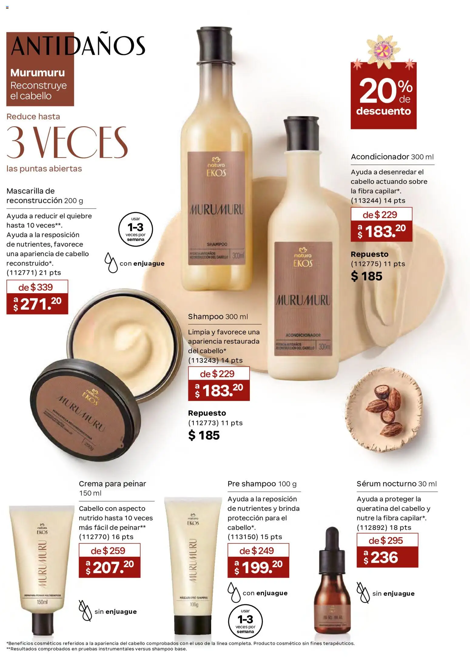 Nuevas ofertas de Natura válidas en toda la República Mexicana desde el 02/10/2026. ¡Encuentra las mejores ofertas en Natura campaña  15 2026! | Página: 151 | Productos: Serum, Crema, Acondicionador, Sobre