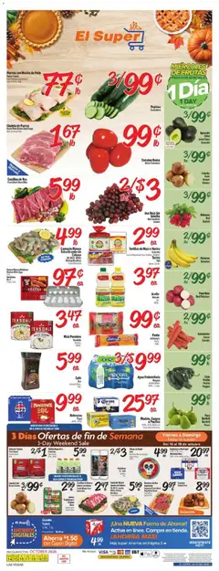 Preview of El Super weekly ads valid from 10/14/2026