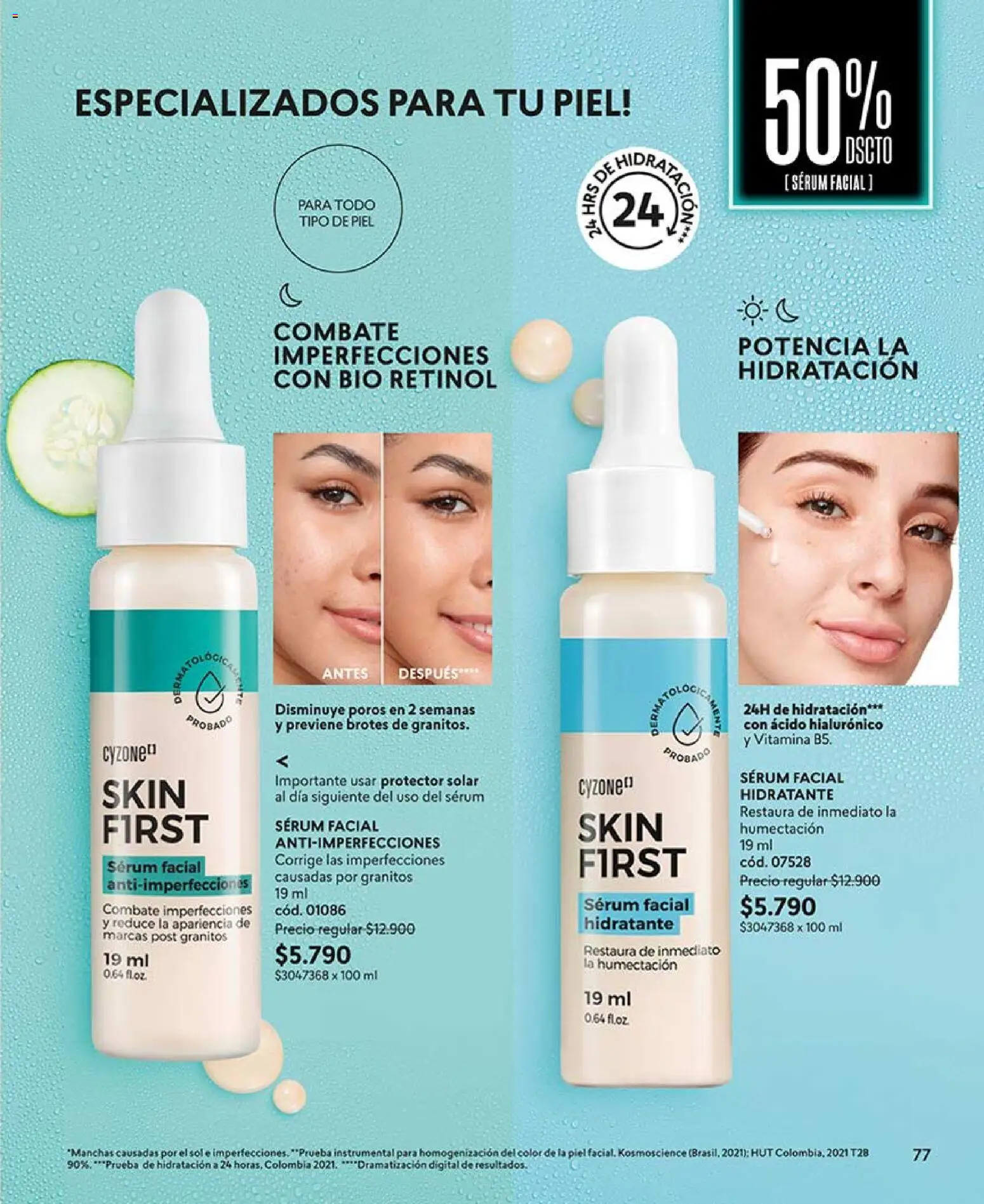 Catálogo CyZone Campaña 6 │ válido desde el 31.03.2026 | Página: 77 | Productos: Protector solar, Serum
