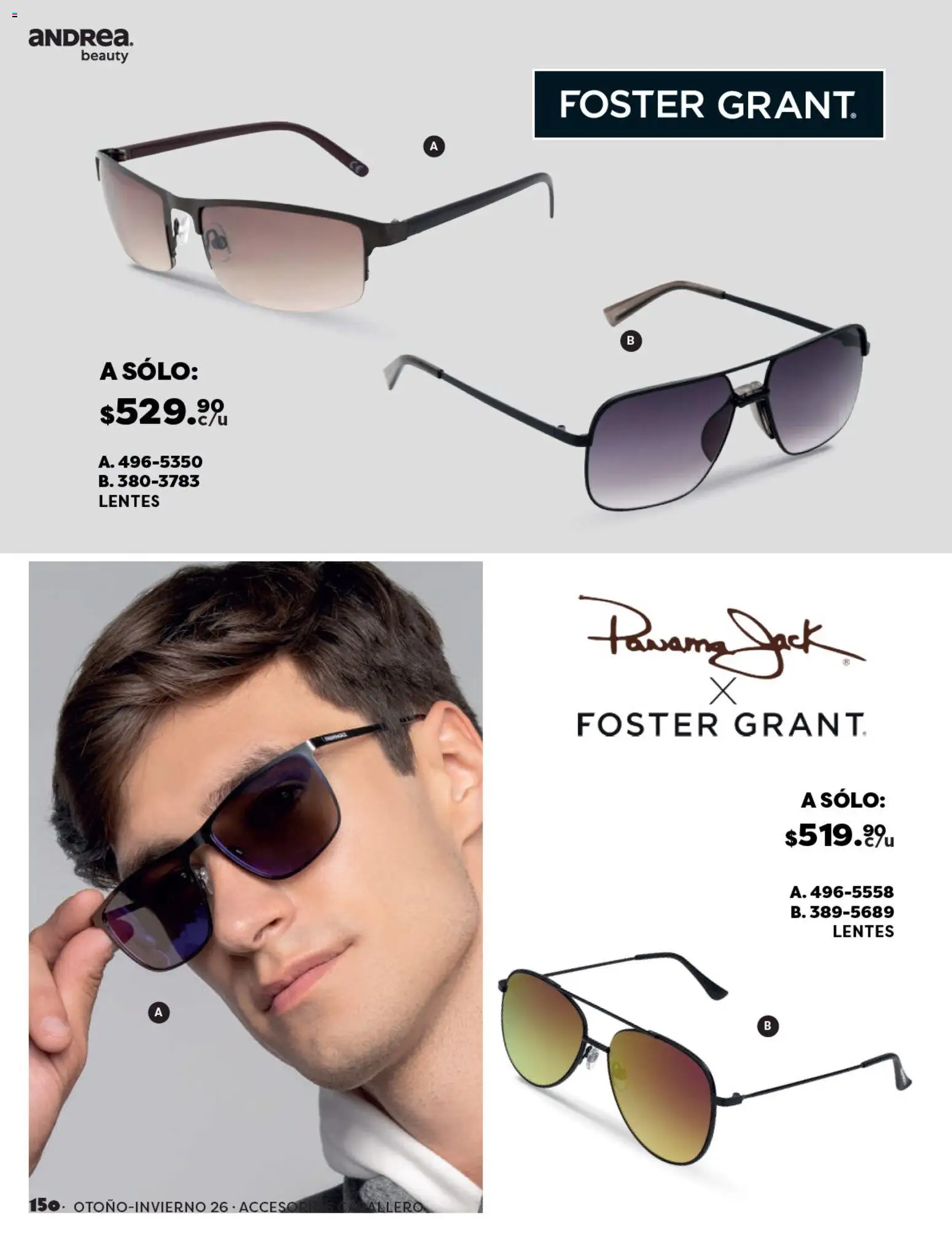 Nuevas ofertas de Andrea válidas en toda la República Mexicana desde el 23/08/2026. ¡Encuentra las mejores ofertas en Andrea catálogo Beauty! | Página: 150 | Productos: Lentes