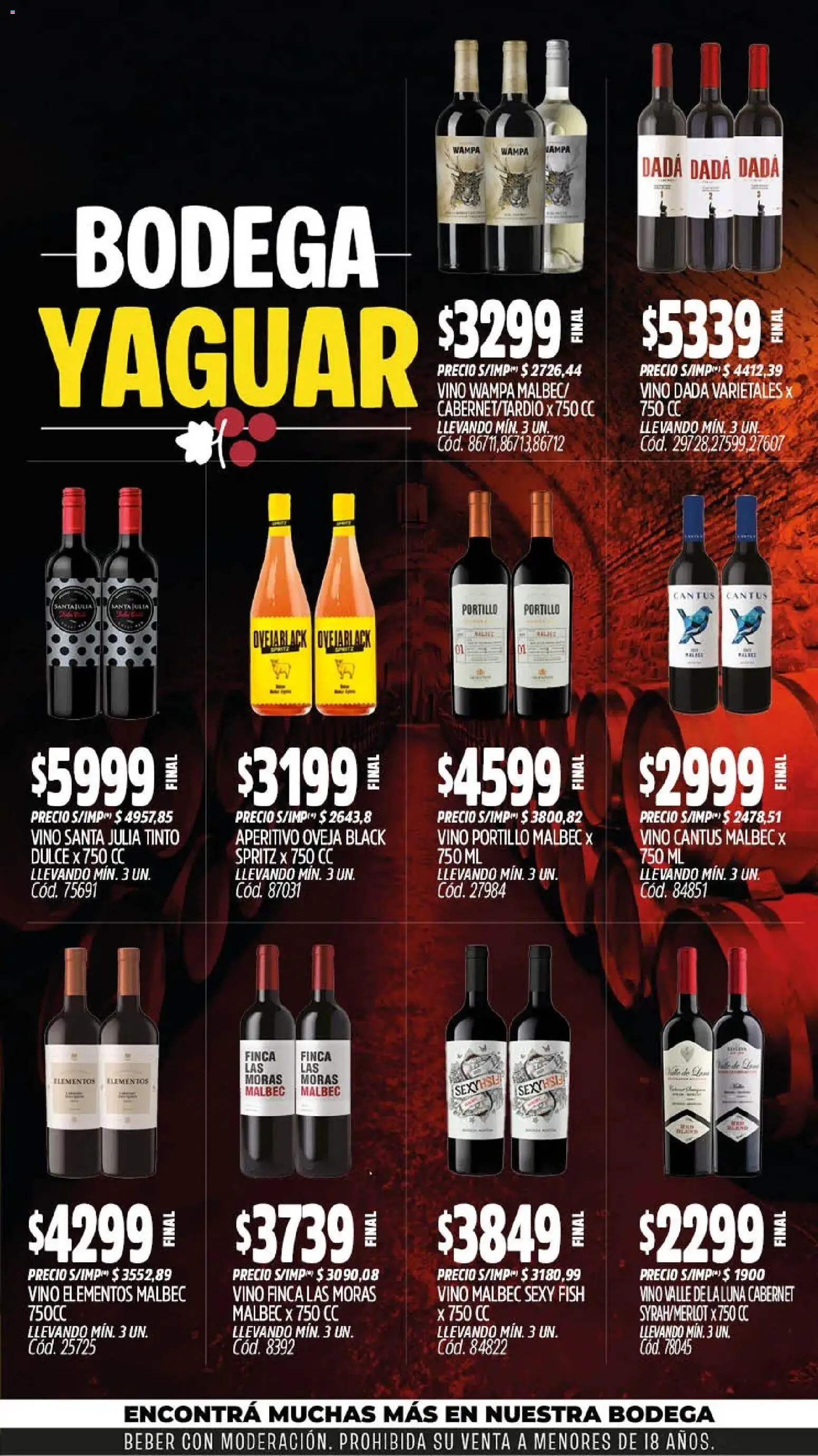 Yaguar - Oferta Semanal Neuquen │ válido desde el 03/08/2026 | Página: 6 | Productos: Vino