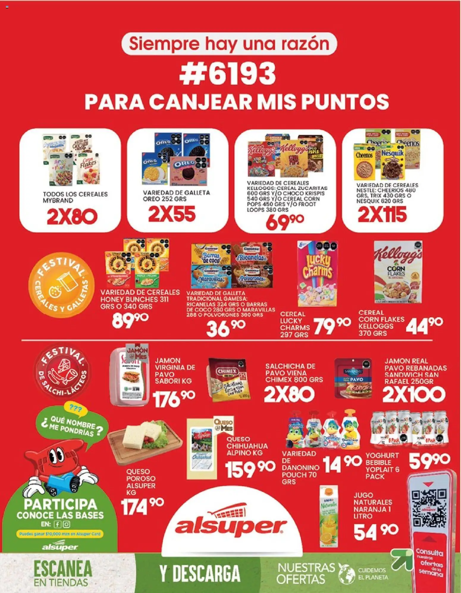 Nuevas ofertas de Alsuper válidas en toda la República Mexicana desde el 18/09/2026. ¡Encuentra las mejores ofertas en Alsuper katalog! | Página: 8 | Productos: Sal, Queso, Jamón, Oreo