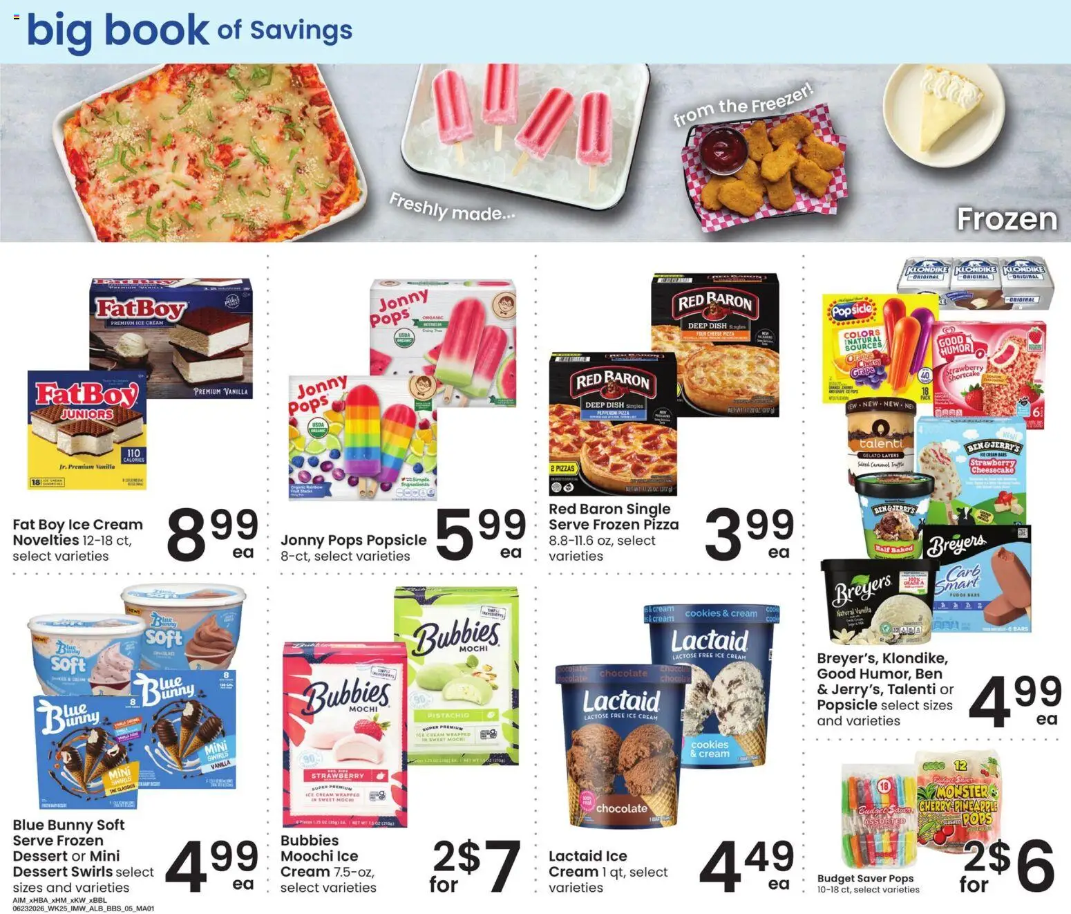 Albertsons Big Book of Savings - valid from 06/23/2026 | Page: 5 | Products: Cheese, Cream, Cheesecake, Freezer