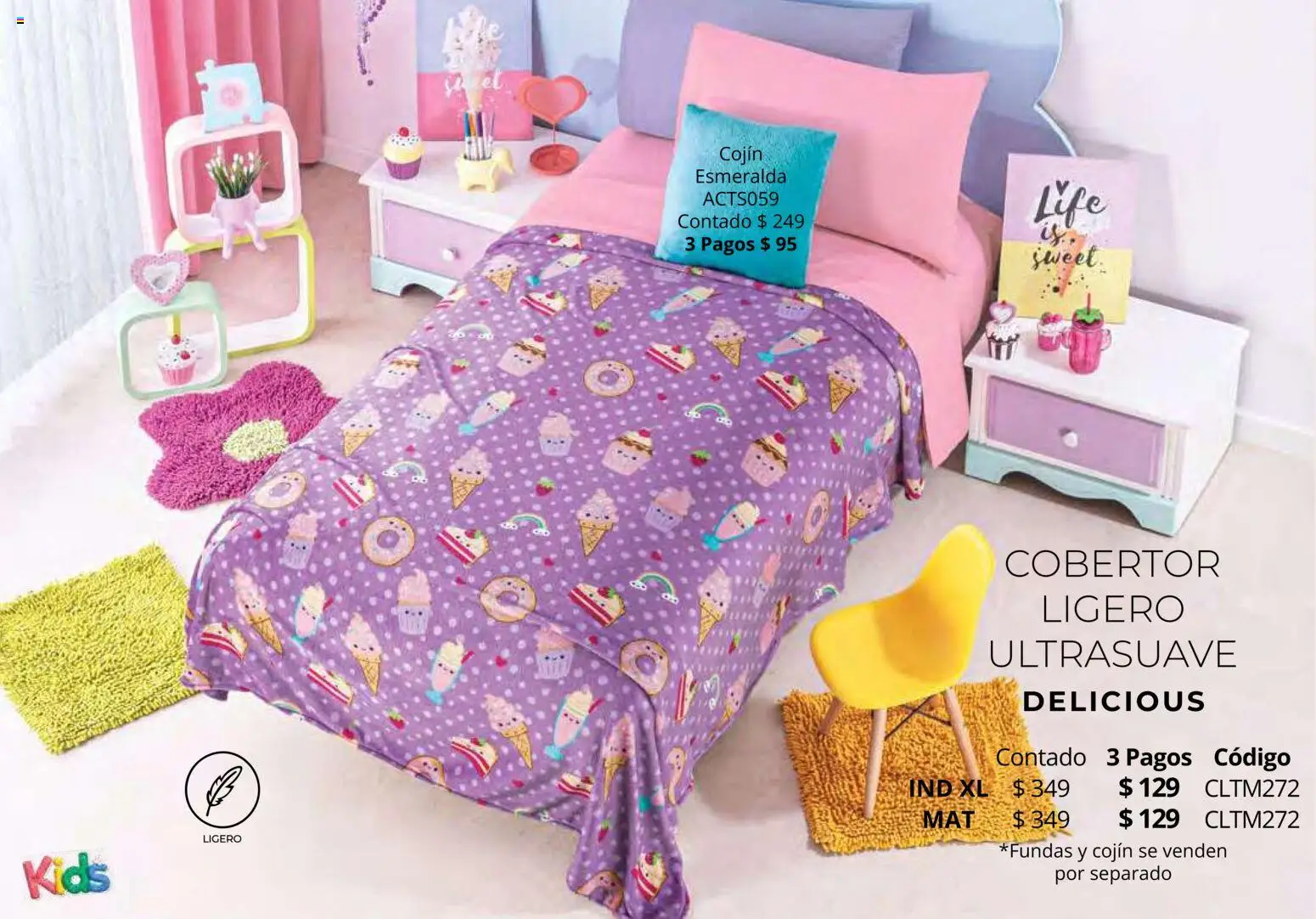 Nuevas ofertas de Colchas Concord válidas en toda la República Mexicana desde el 01.05.2026. ¡Encuentra las mejores ofertas en Colchas Concord catálogo Kids! | Página: 105 | Productos: Cobertor