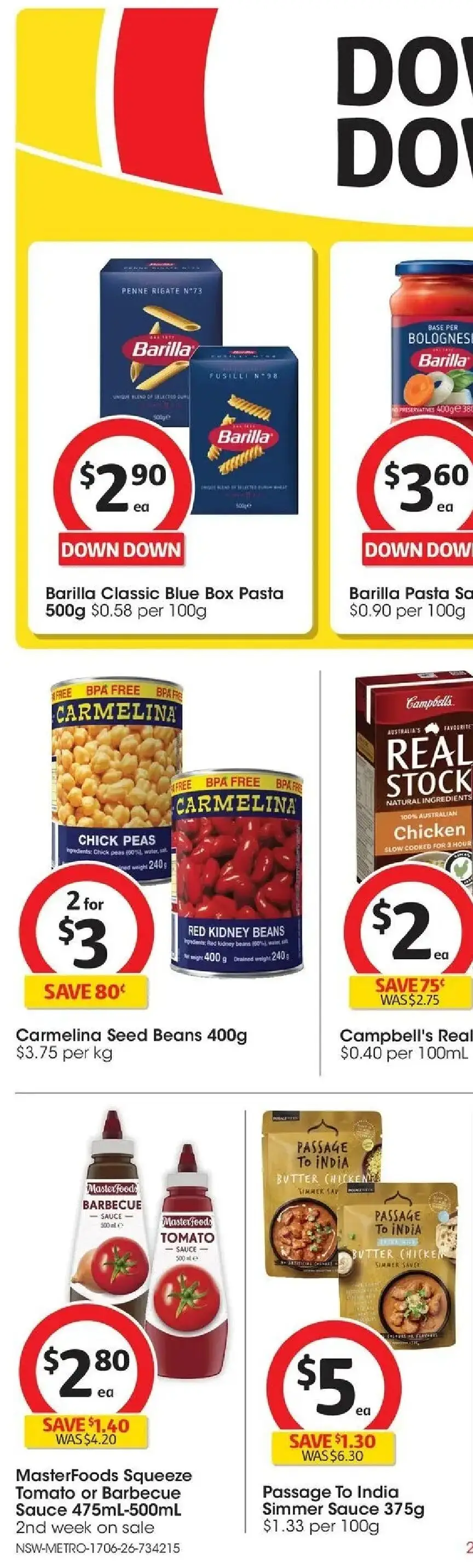 Coles catalogue - valid from 17.06.2026 | Page: 50 | Products: Box, Butter, Sauce, Weight