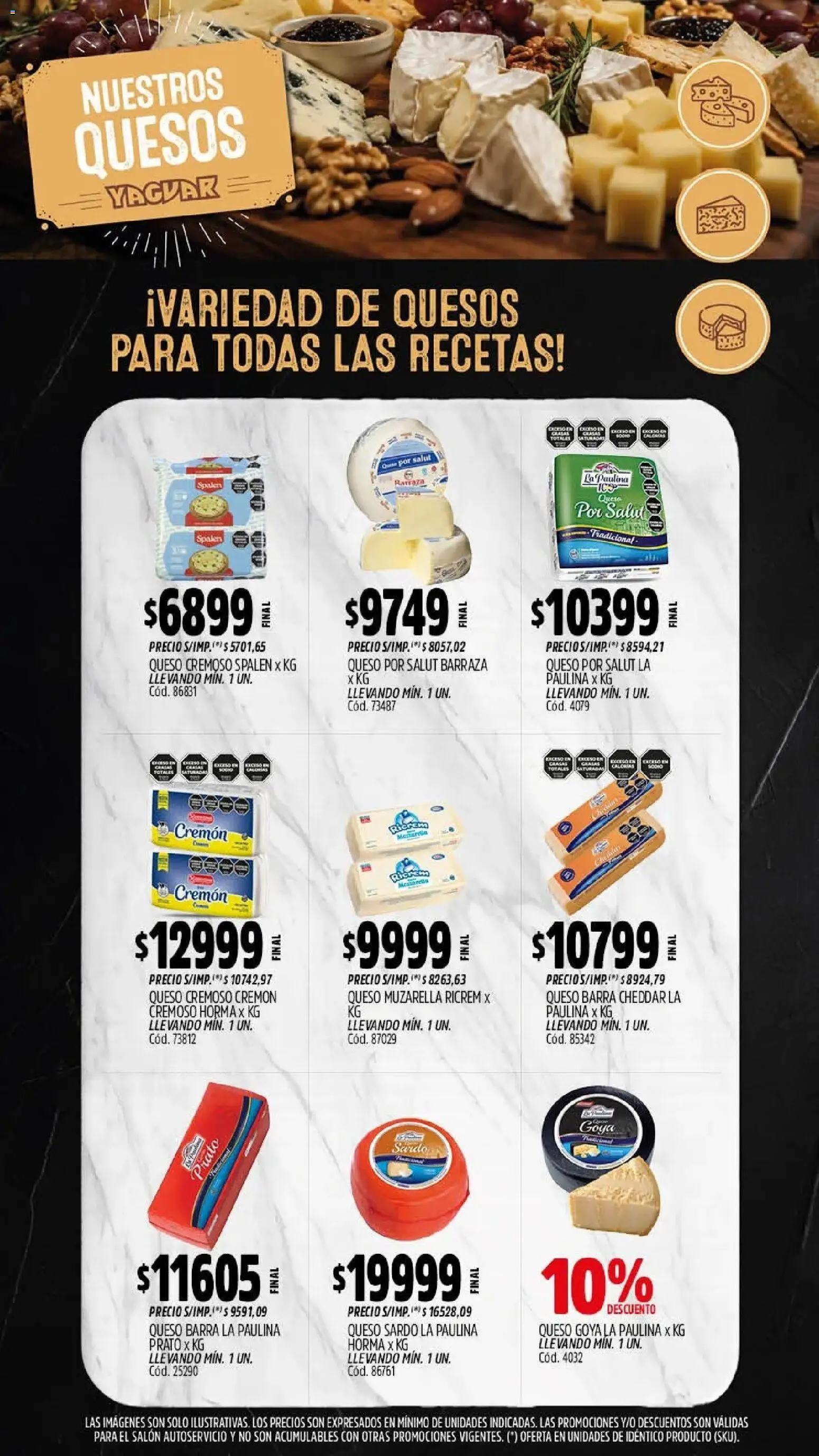 Yaguar - Oferta Semanal Neuquen │ válido desde el 03/08/2026 | Página: 8 | Productos: Queso