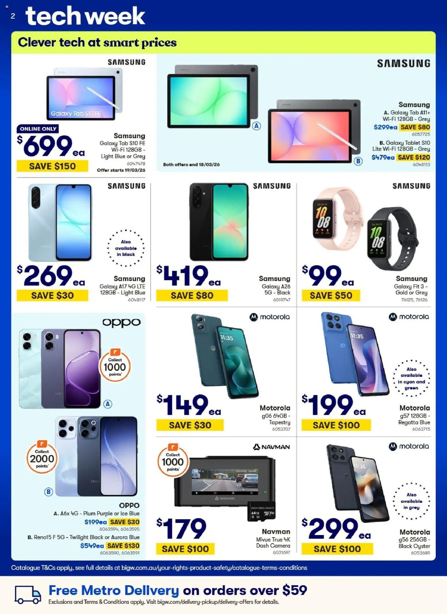 Big W catalogue - valid from 12.03.2026 | Page: 2 | Products: Light, Tablet, Camera