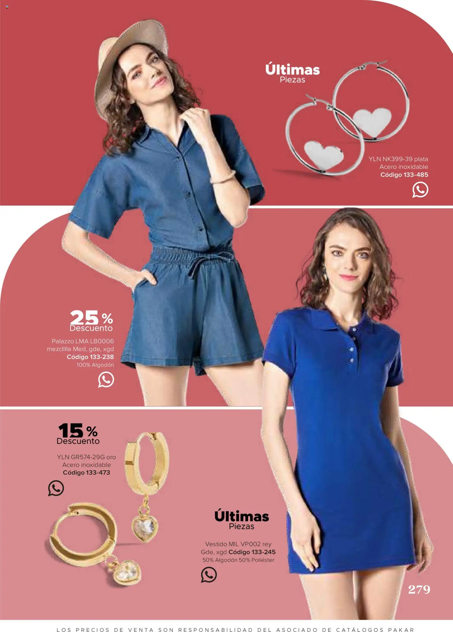 Nuevas ofertas de SC Pakar válidas en toda la República Mexicana desde el 31/07/2026. ¡Encuentra las mejores ofertas en SC Pakar catálogo Ropa! | Página: 279 | Productos: Algodón, Vestido, Palazzo