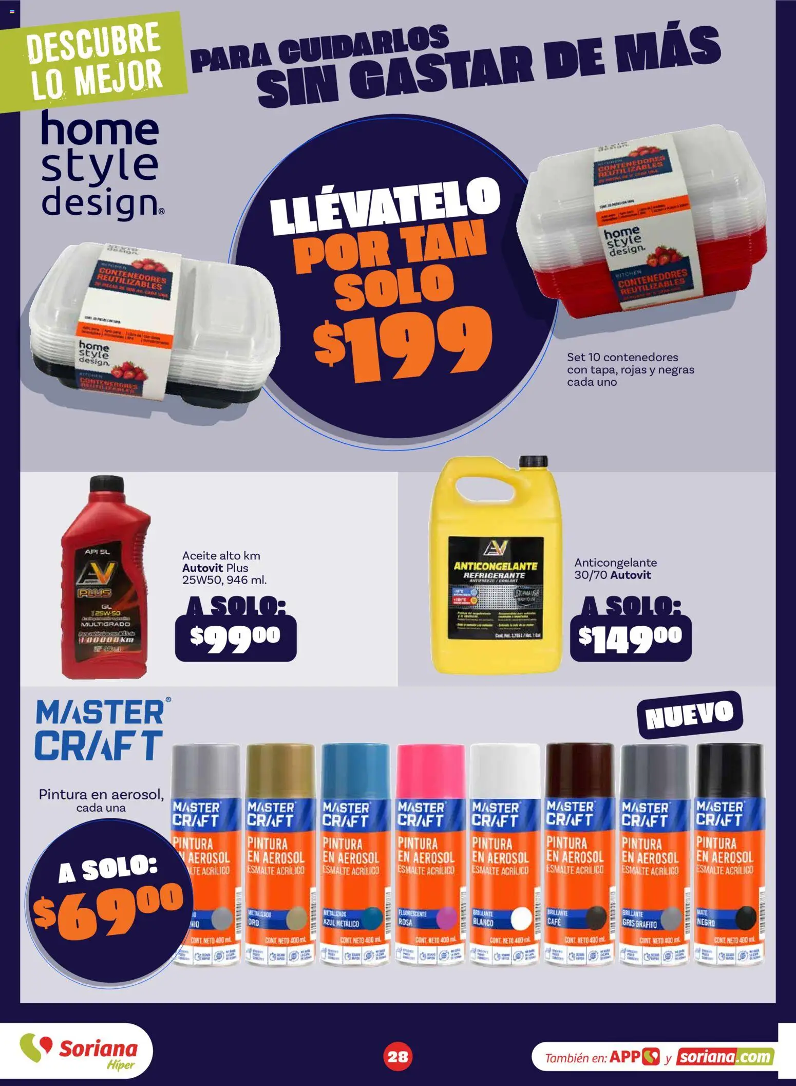 Nuevas ofertas de Soriana válidas en toda la República Mexicana desde el 18/09/2026. ¡Encuentra las mejores ofertas en Soriana Descubre lo mejor al mejor precio Híper Nacional! | Página: 28