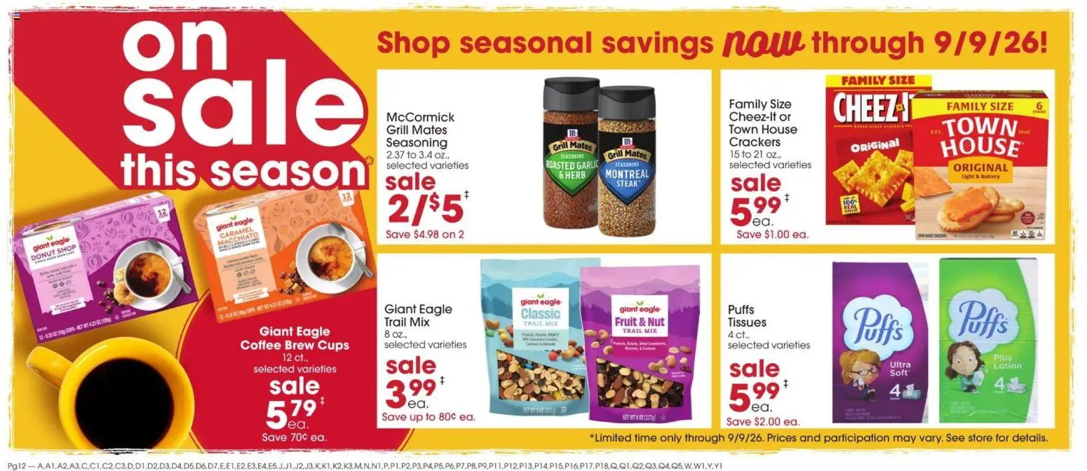 Giant Eagle Weekly Ad - valid from 07/23/2026 | Page: 12 | Products: Coffee, Garlic, Grill