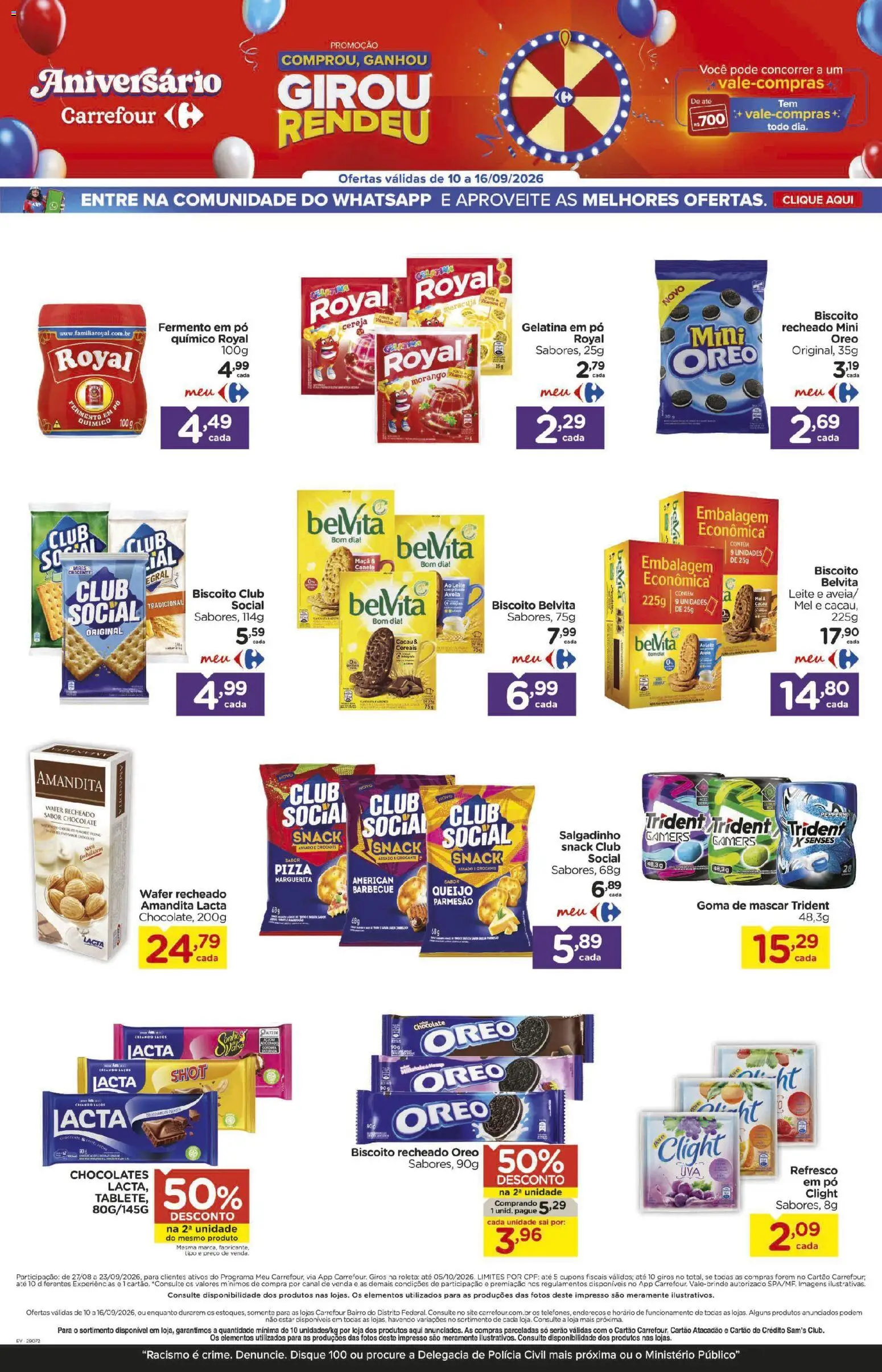 Carrefour Bairro Folheto - válido de 10/09/2026 | Página: 10 | Produtos: Cereja, Chocolate, Cereais, Mel