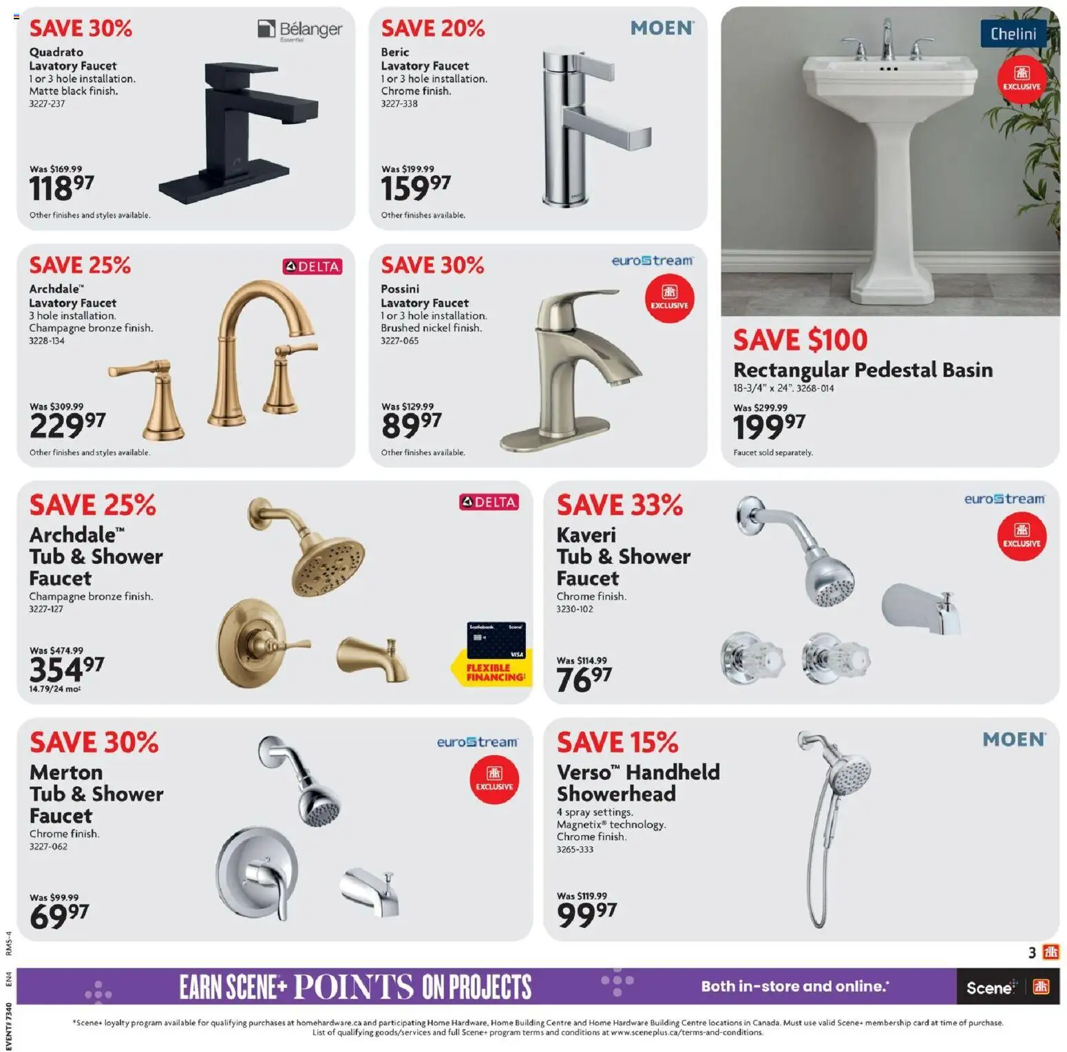 Home Hardware flyer valid from Oct 1, 2026 | Page: 3 | Products: Champagne, Shower