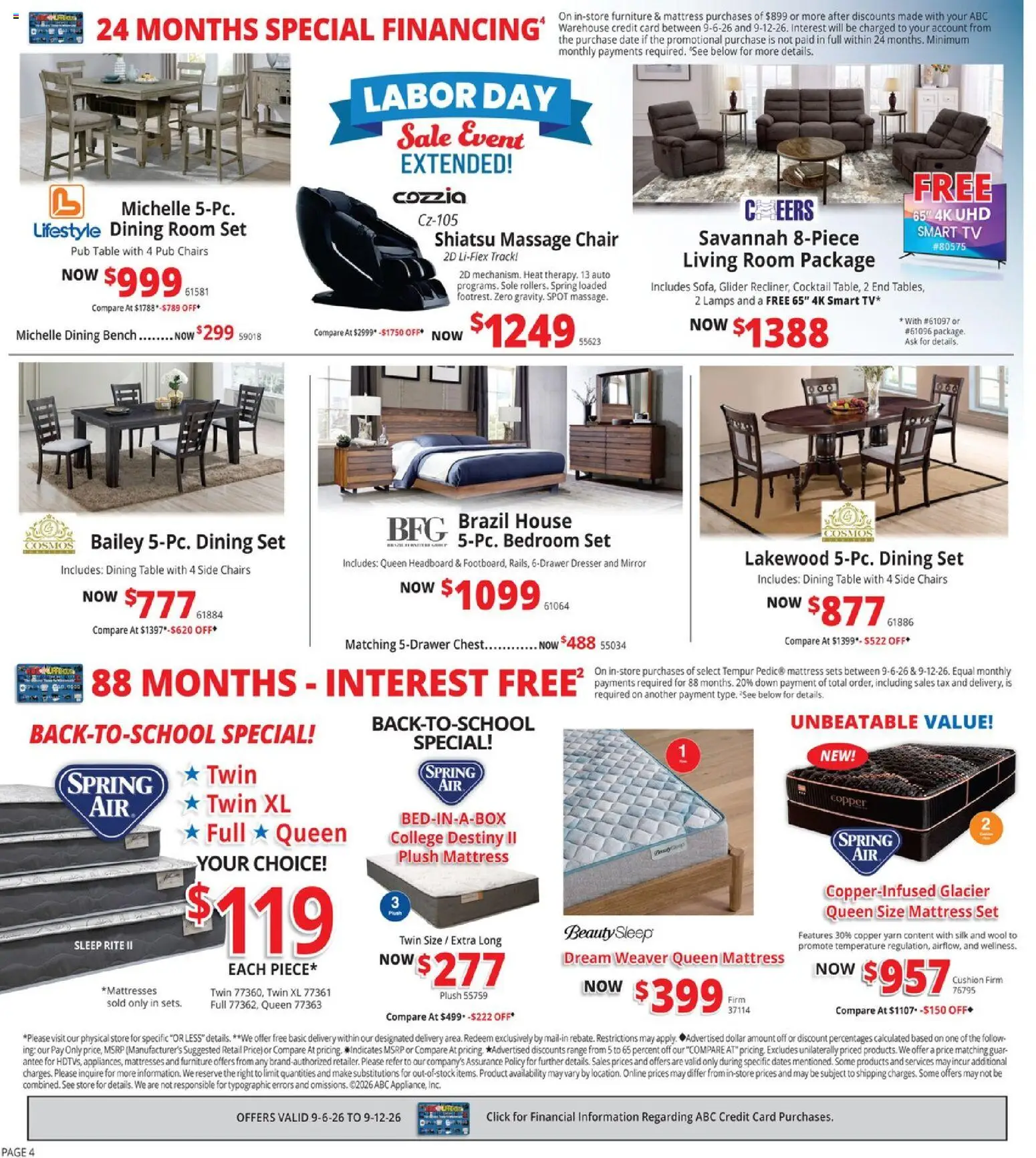 ABC Warehouse Weekly Ad - valid from 09/06/2026 | Page: 4