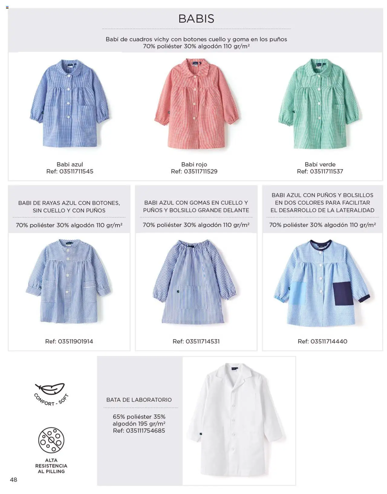 Nuevas ofertas de El Corte Inglés válidas en toda la República Mexicana desde el 04/04/2025. ¡Encuentra las mejores ofertas en El Corte Inglés catálogo Colección Uniformes 2024! | Página: 48 | Productos: Algodón, Bata