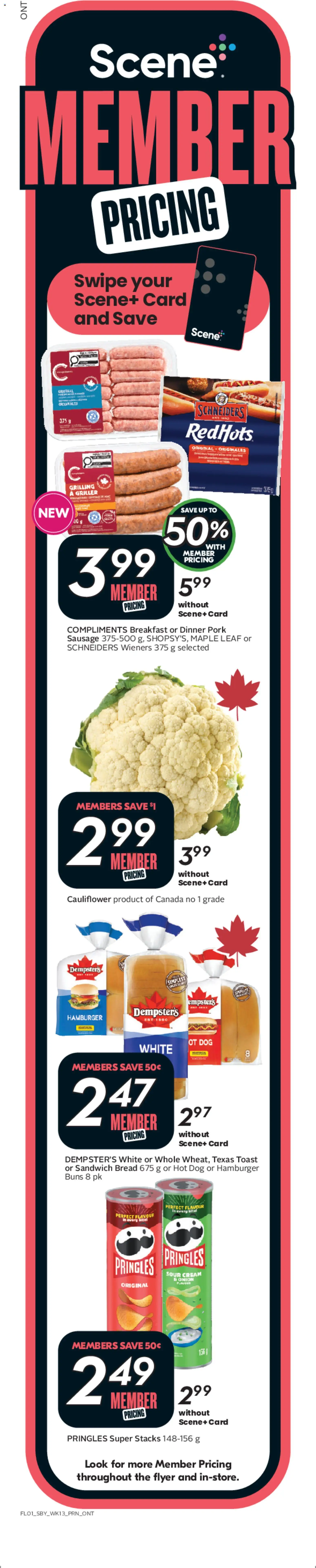 Sobeys flyer valid from Jul 23, 2026 | Page: 2 | Products: Sour cream, Cream, Bread, Pork