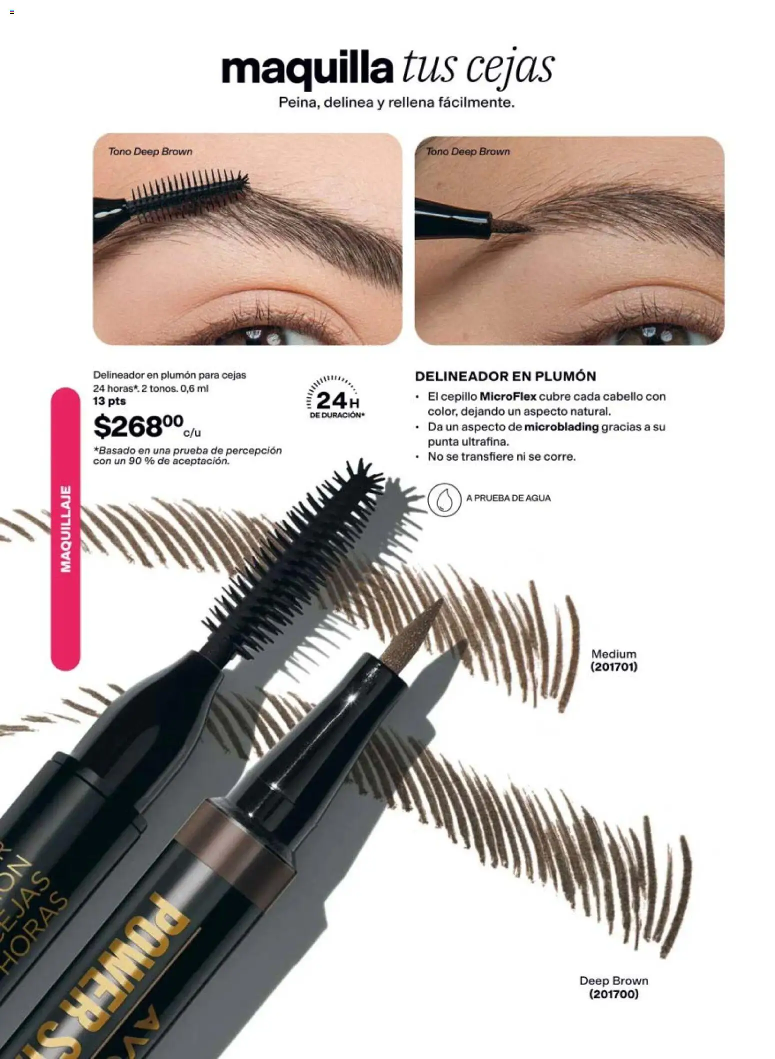 Nuevas ofertas de AVON válidas en toda la República Mexicana desde el 21/08/2026. ¡Encuentra las mejores ofertas en AVON campaña 13 2026! | Página: 38 | Productos: Cepillo, Agua, Maquillaje, Delineador