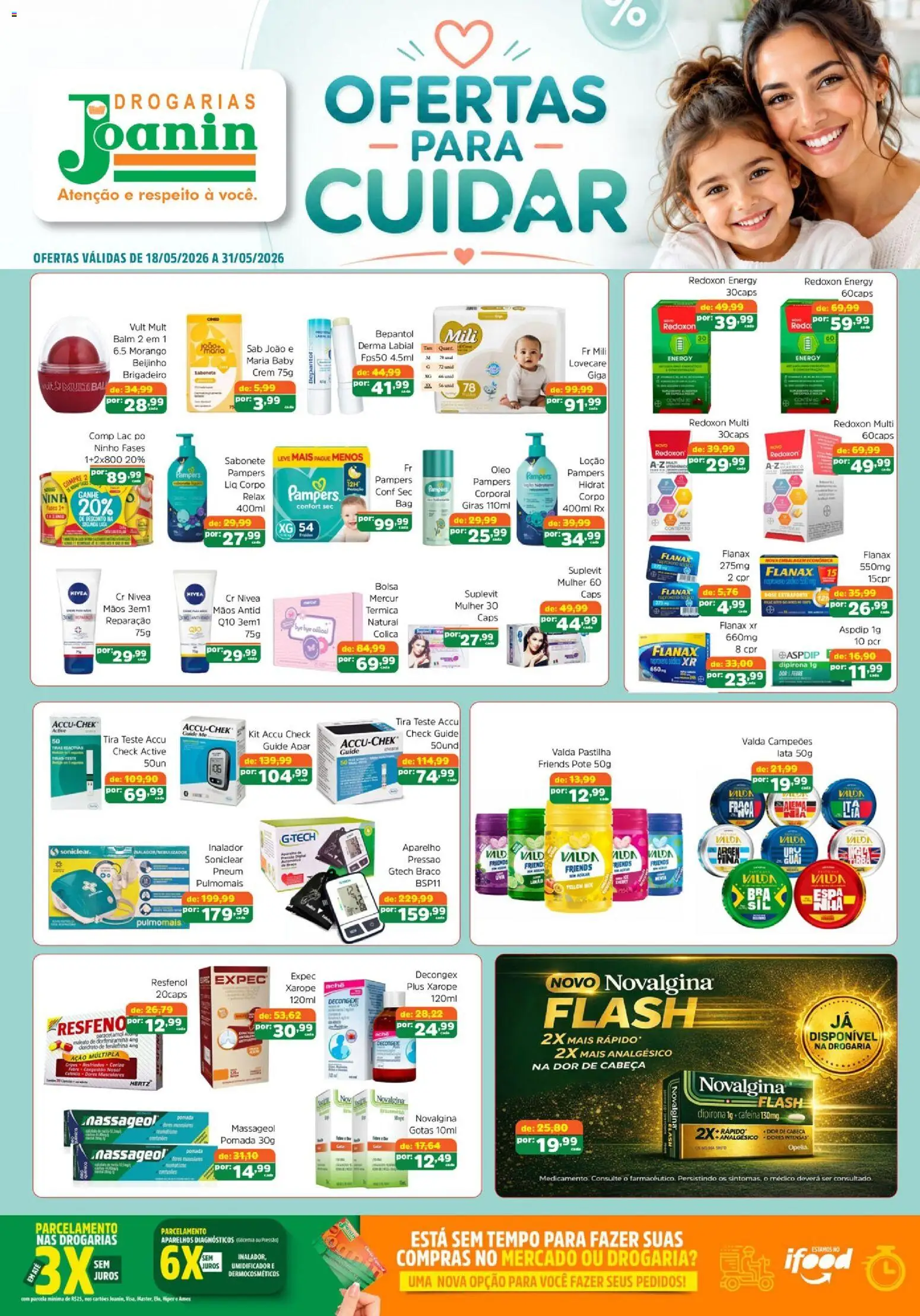 Supermercados Joanin Folheto - válido de 18.05.2026 | Página: 1 | Produtos: Pó, Pomada, Xarope, Sabonete