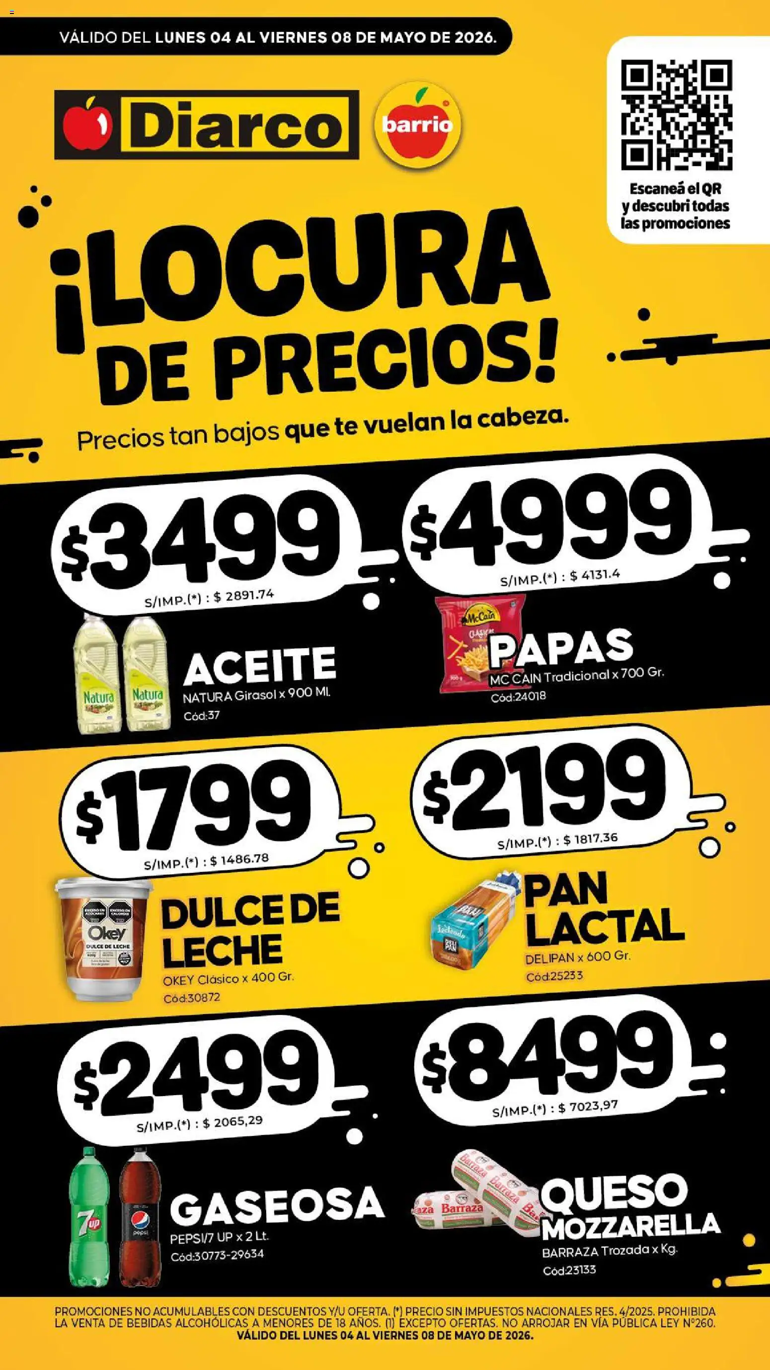 Diarco - Especial Locura De Precios │ válido desde el 04.05.2026 | Página: 1