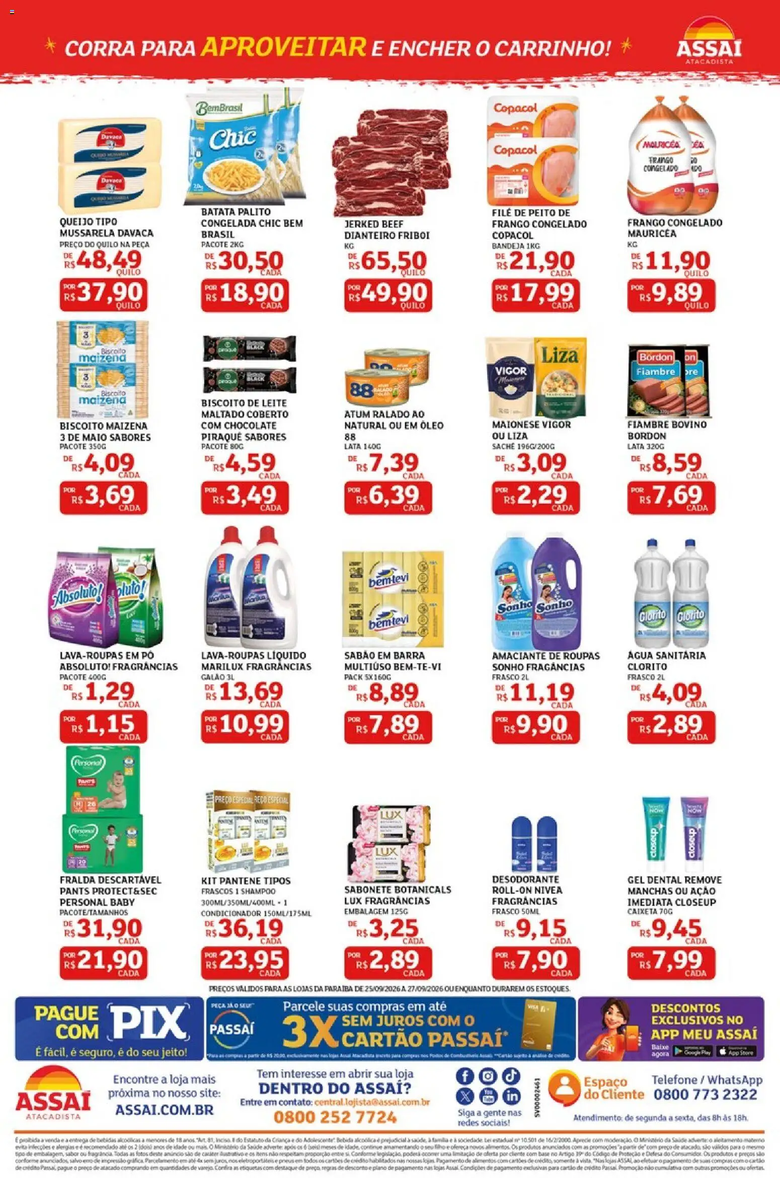 Assaí Atacadista Folheto - válido de 25/09/2026 | Página: 2 | Produtos: Fragrância, Sabão, Carrinho, Água