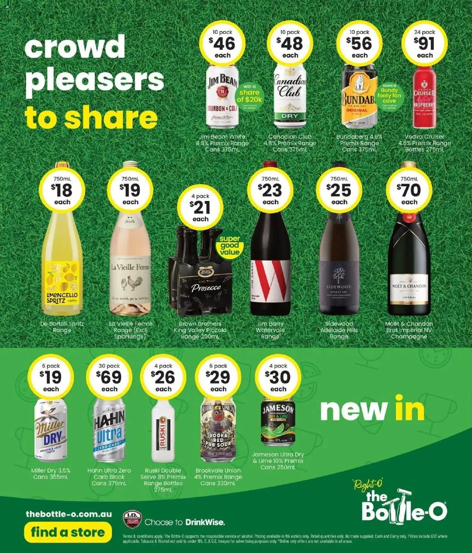 The Bottle-O catalogue - valid from 14/09/2026 | Page: 8 | Products: Vodka, Whiskey, Moët, Fan