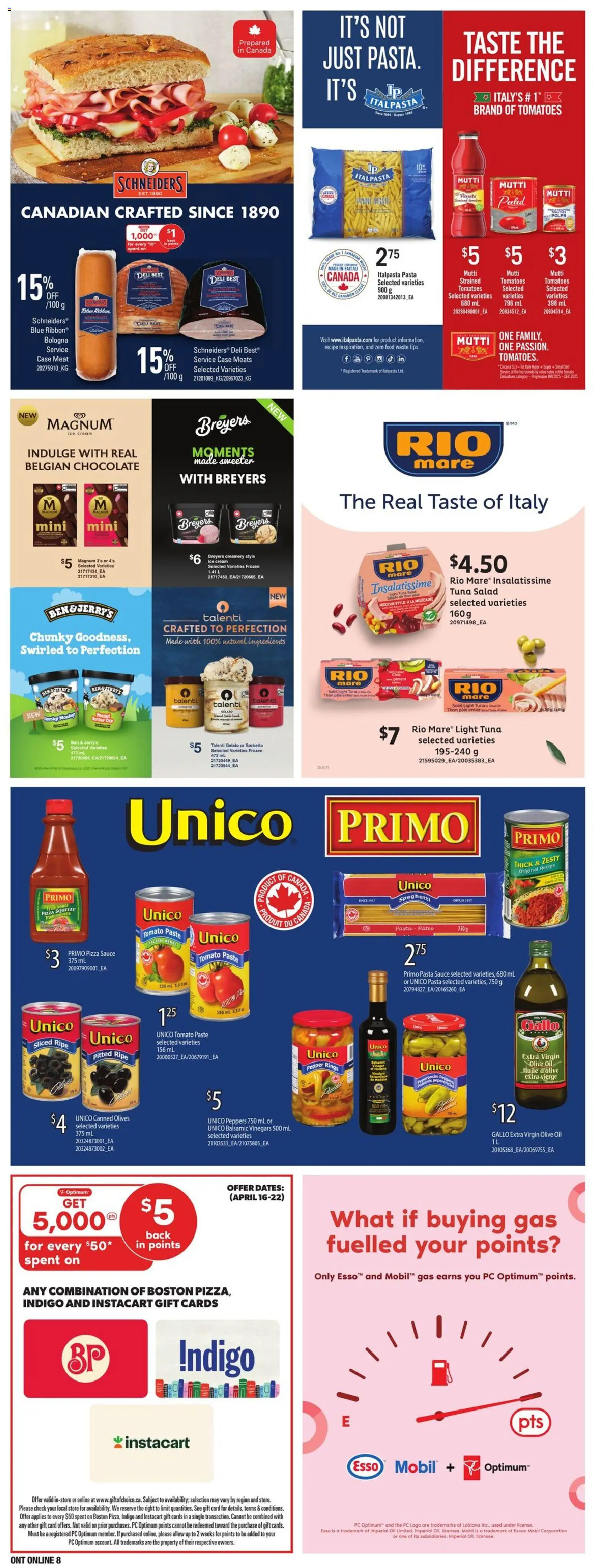 Independent Grocer flyer valid from 16.04.2026 | Page: 19 | Products: Cream, Butter, Oil, Pizza