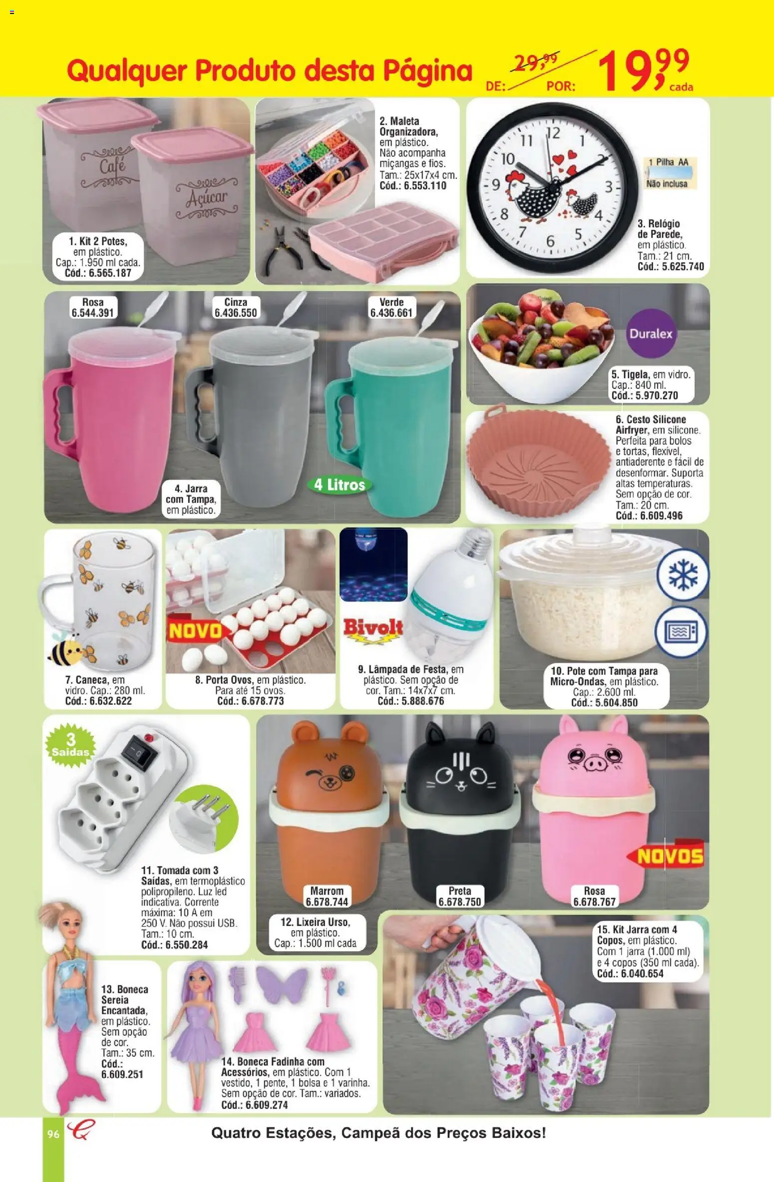 Quatro Estações Folheto - válido de 01.05.2026 | Página: 92 | Produtos: Boneca, Tomada, Relógio, Bolsa