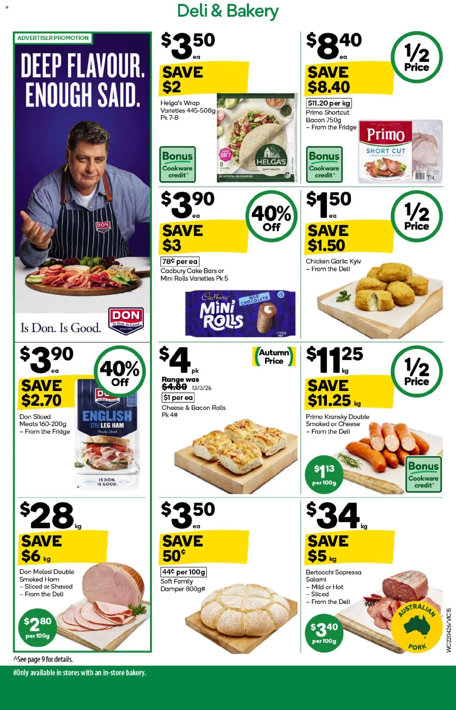 Woolworths catalogue - valid from 22.04.2026 | Page: 15 | Products: Bacon, Chicken, Garlic, Fridge