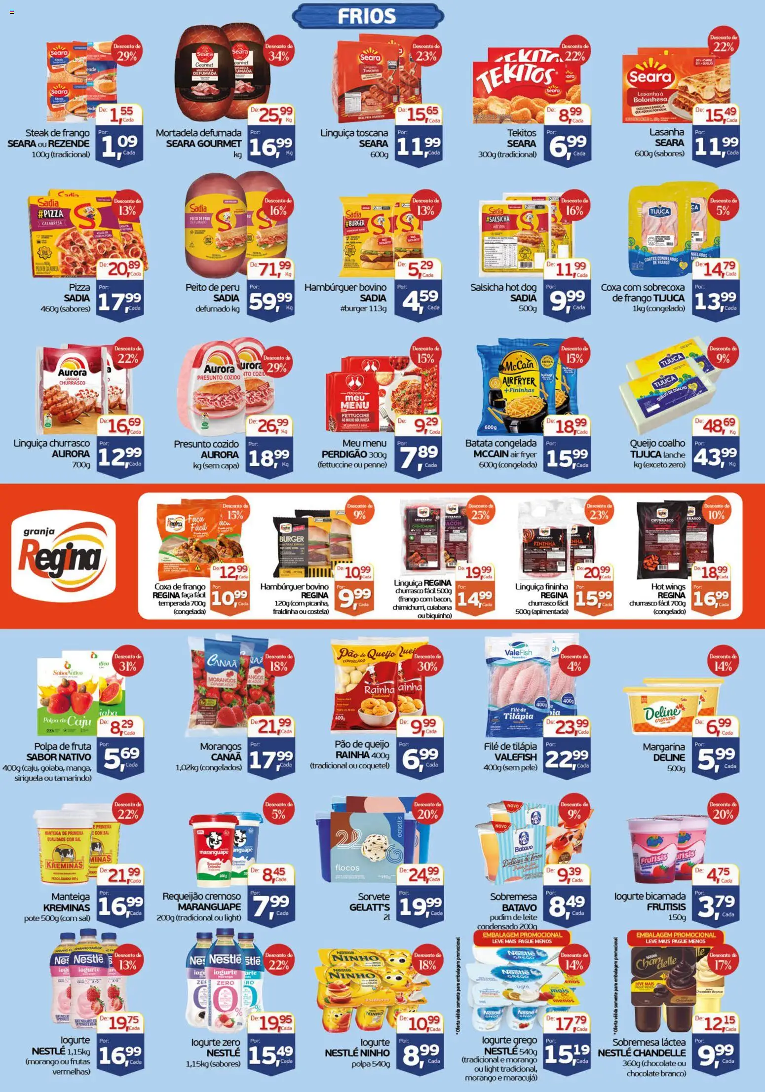 Cometa Supermercados Folheto - válido de 03/08/2026 | Página: 3 | Produtos: Iogurte, Peito de peru, Sorvete, Bandeja