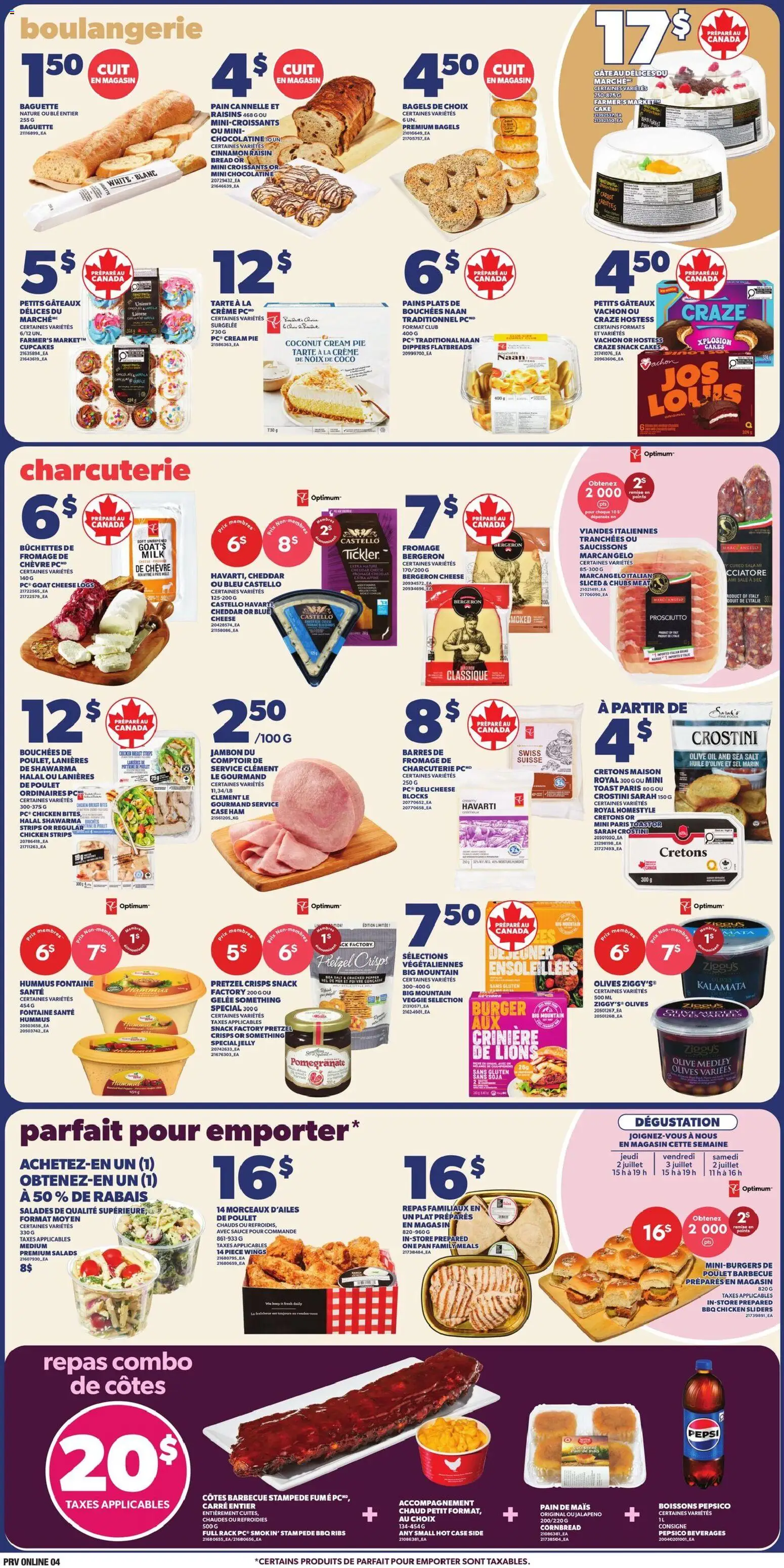 Provigo flyer valid from Jul 2, 2026 | Page: 6 | Products: Carrot, Cream, Cheese, Chicken