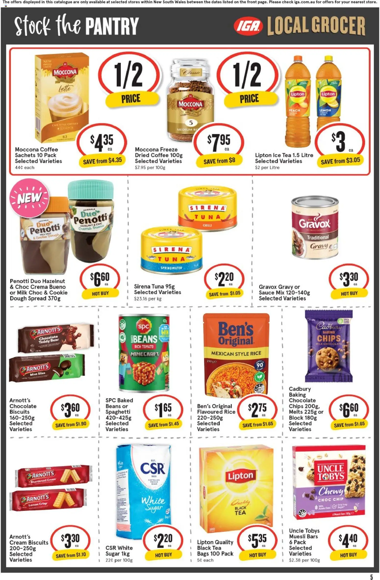 IGA catalogue - valid from 22/07/2026 | Page: 5 | Products: Milk, Chocolate, Sauce, Chilli