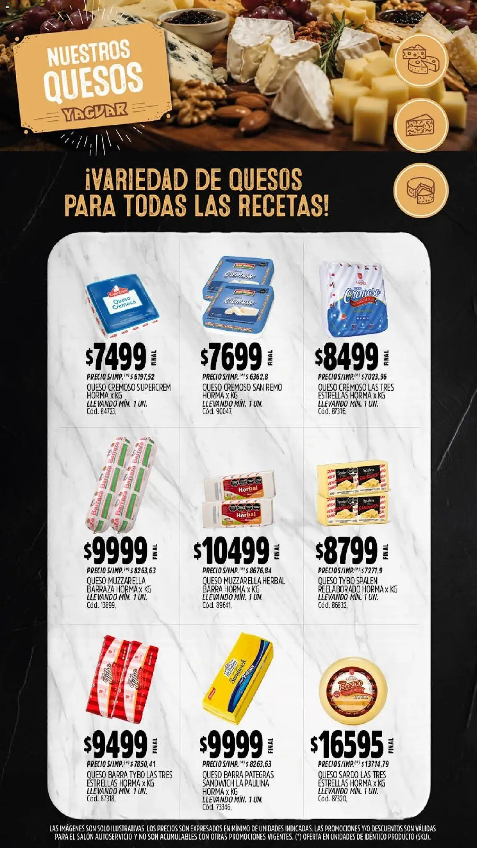 Yaguar - Oferta Semanal San Juan │ válido desde el 21/09/2026 | Página: 7 | Productos: Muzzarella, Queso