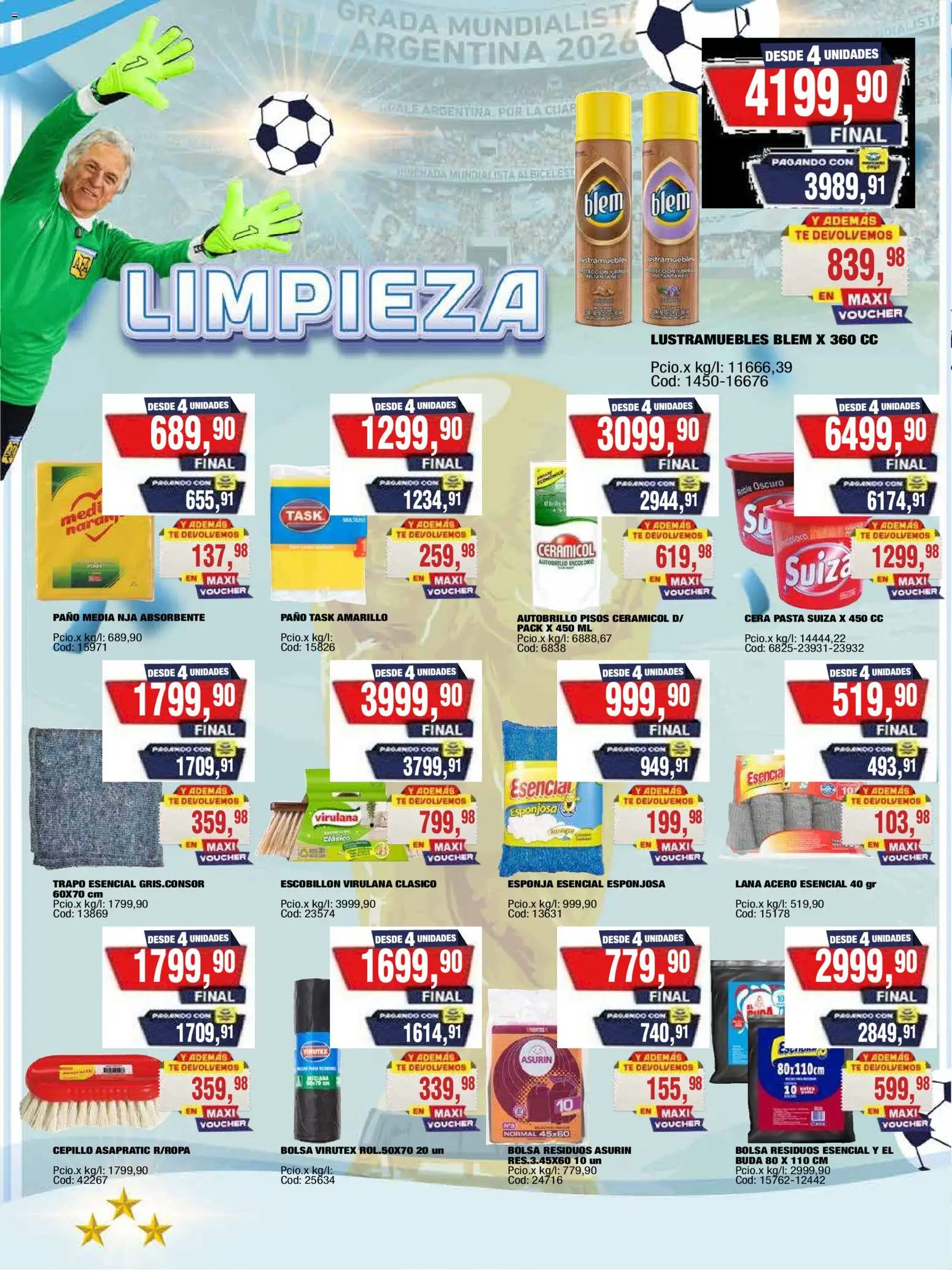 Maxiconsumo ofertas │ válido desde el 20/07/2026 | Página: 24 | Productos: Bolsa, Escobillon, Té, Pasta