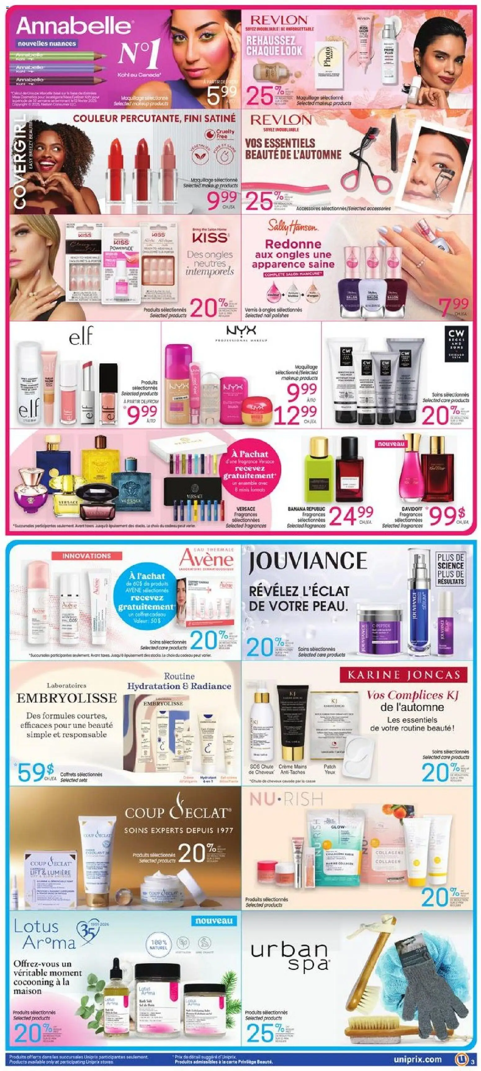 Uniprix flyer valid from Oct 1, 2026 | Page: 4 | Products: Lotus, Fragrance