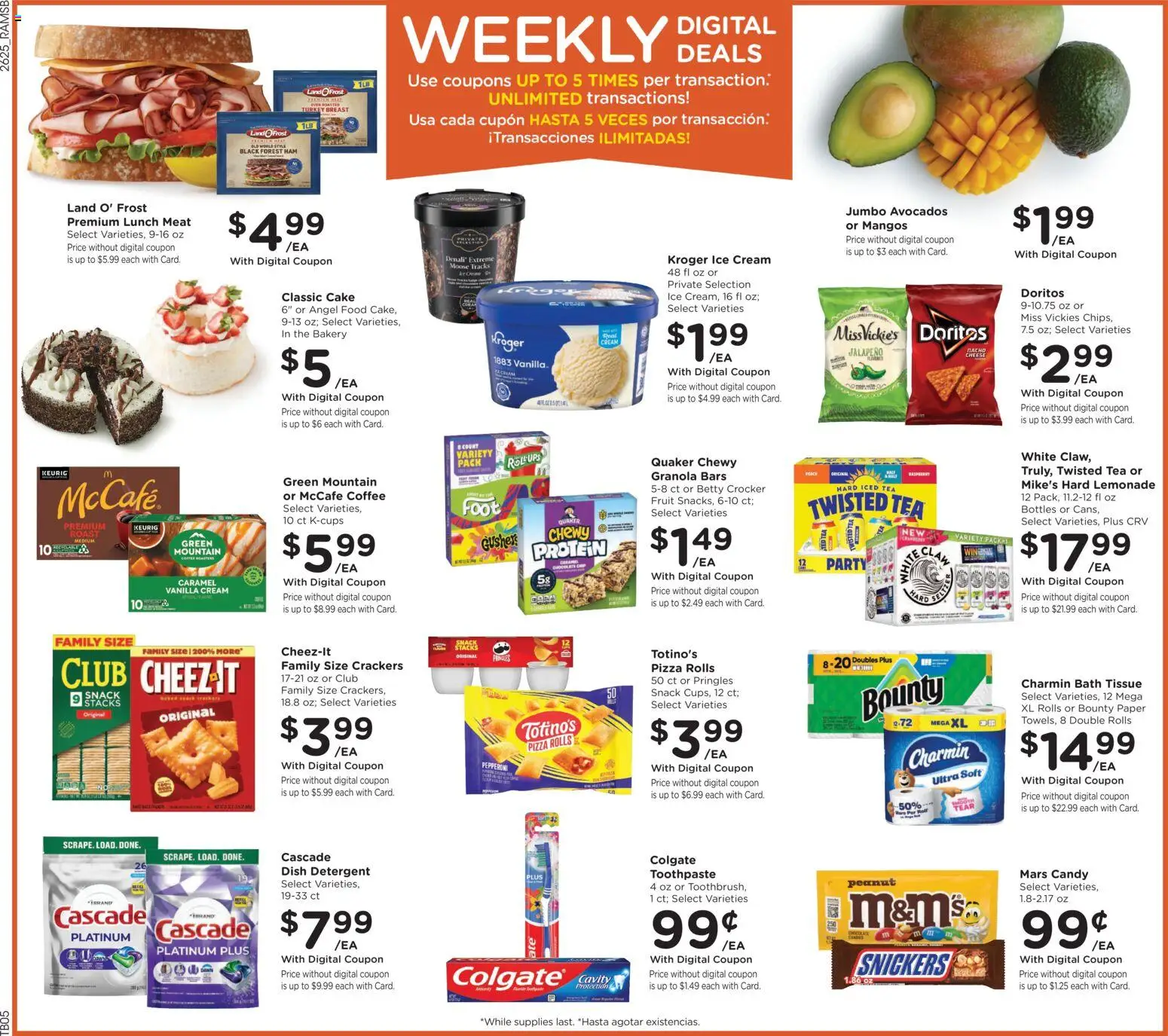 Ralphs Weekly Ad - valid from 07/22/2026 | Page: 3 | Products: Bakery, Ham, Detergent, Ice cream