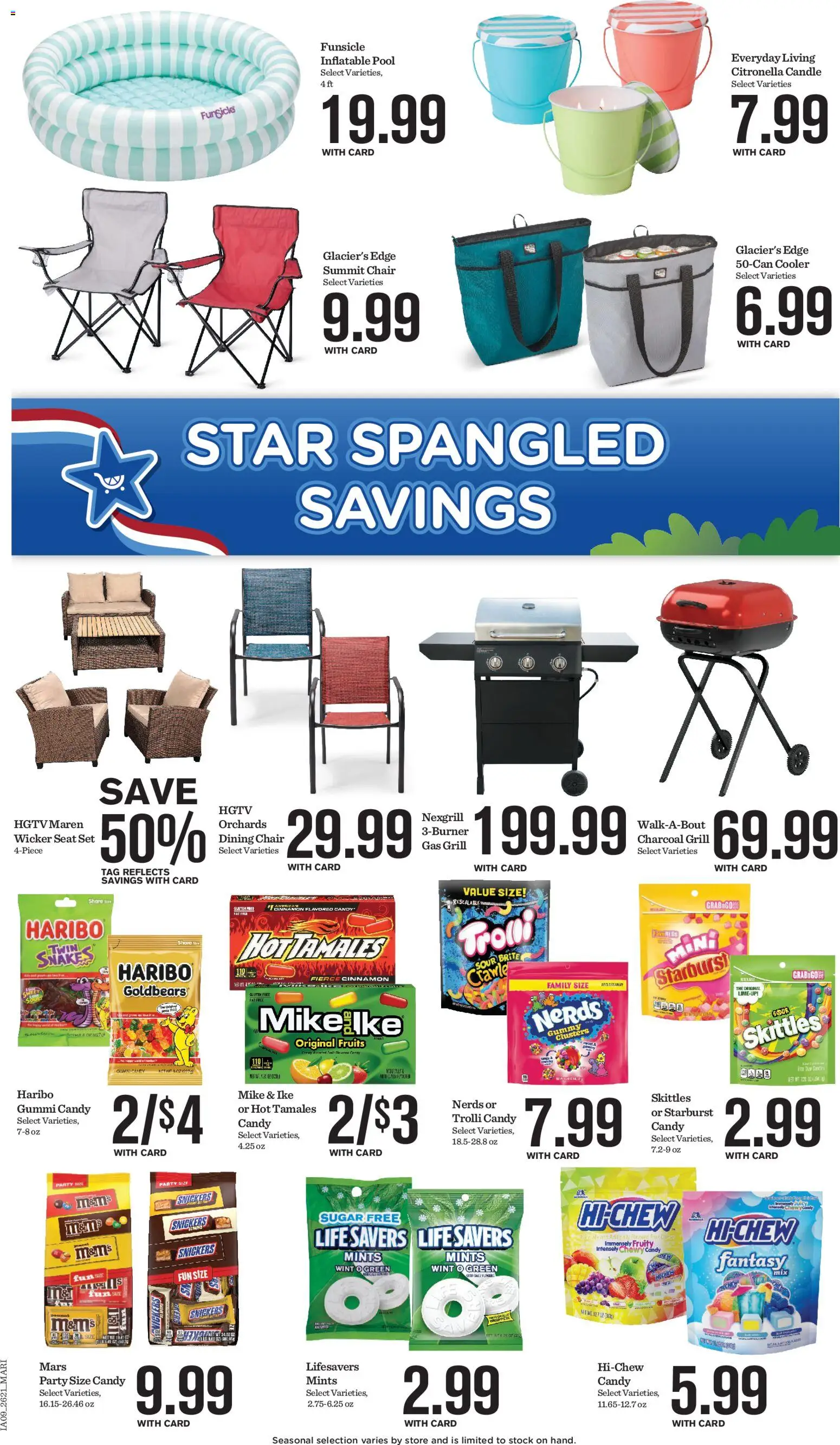 Mariano's Weekly Ad - valid from 06/24/2026 | Page: 15 | Products: Chair, Fruits, Sugar, Grill