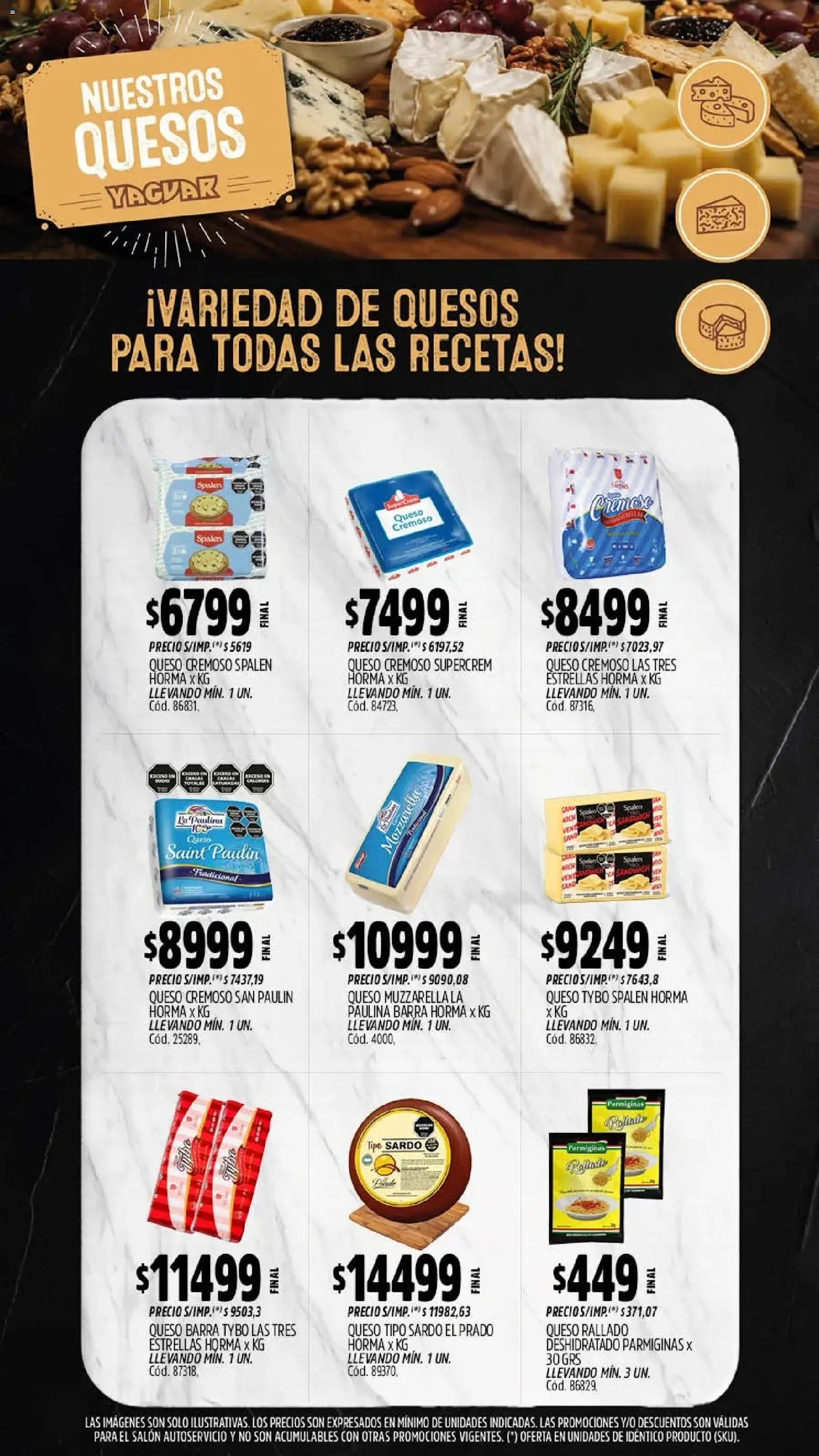 Yaguar - Oferta Semanal Mar del Plata │ válido desde el 17/07/2026 | Página: 6 | Productos: Mozzarella, Queso rallado, Queso