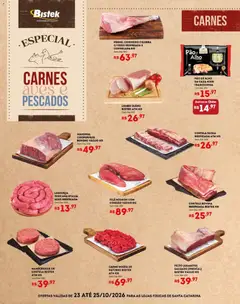 Bistek Supermercados ofertas Carnes - Pré-Visualização do folheto da loja Bistek Supermercados, válido de 23/10/2026
