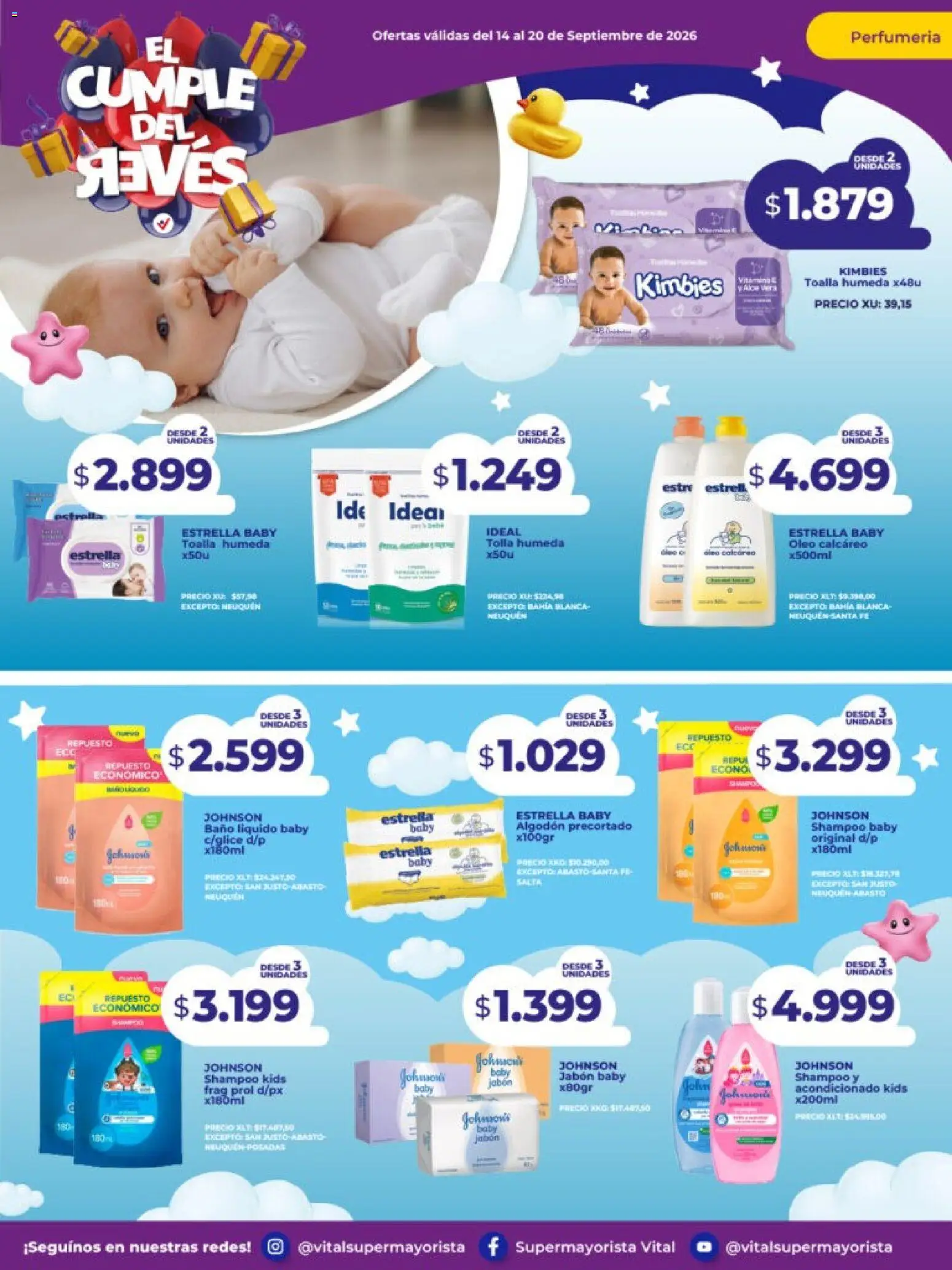 Vital - Ofertas │ válido desde el 14/09/2026 | Página: 8 | Productos: Toalla, Baño, Shampoo, Jabón