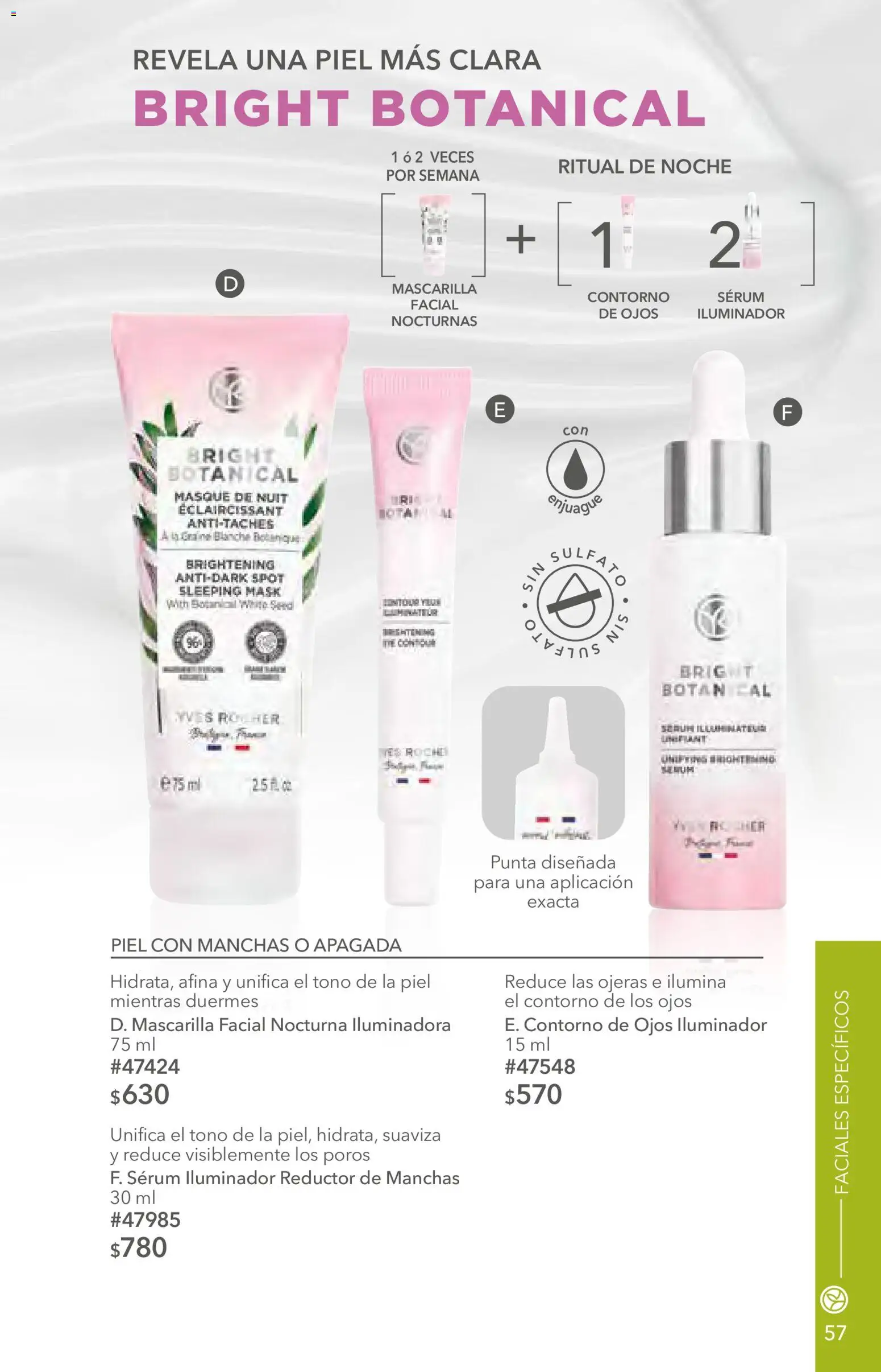 Nuevas ofertas de Yves Rocher válidas en toda la República Mexicana desde el 12.05.2026. ¡Encuentra las mejores ofertas en Yves Rocher campaña 7 2026! | Página: 57 | Productos: Iluminador, Contorno de ojos, Contorno, Mascarilla